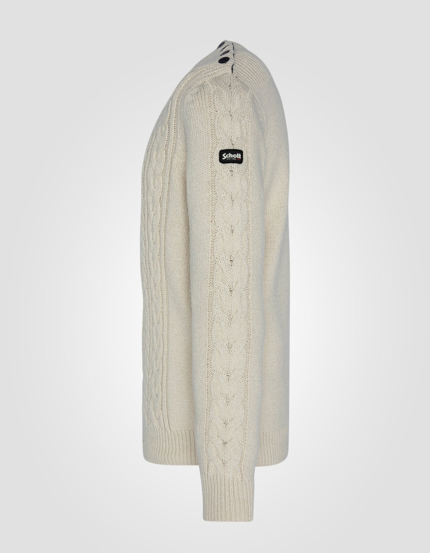 Pull boutonné recyclé