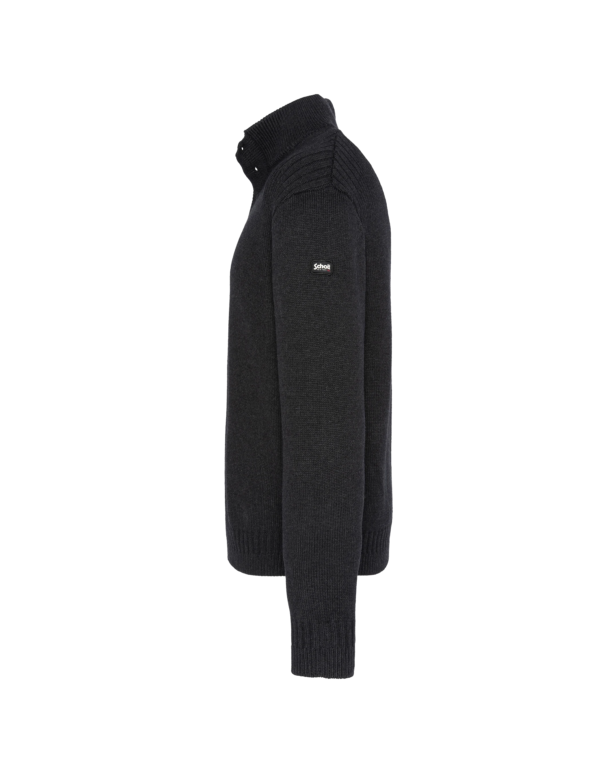 Chinese anthracite trucker sweater-5