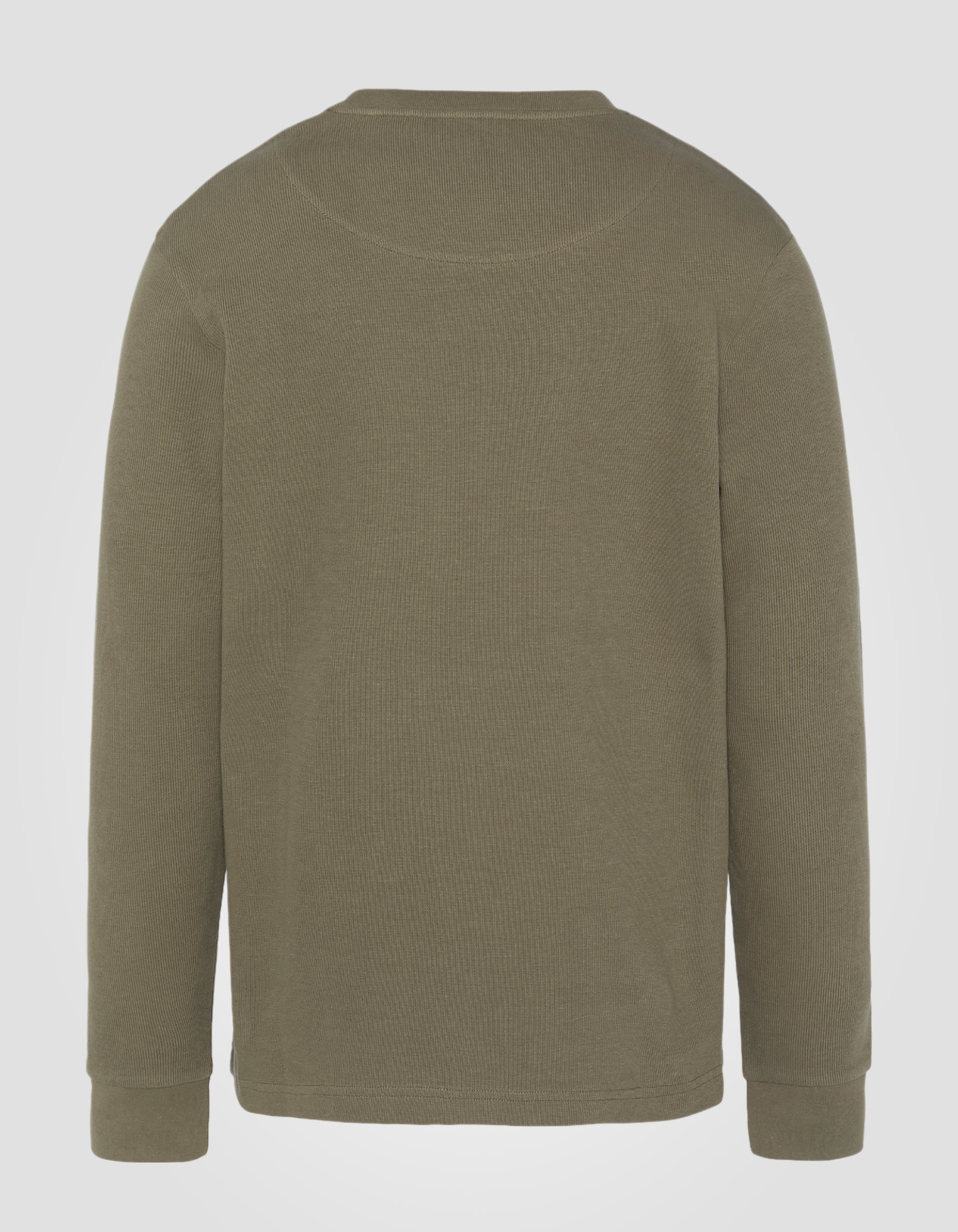Khaki round neck sweater-6