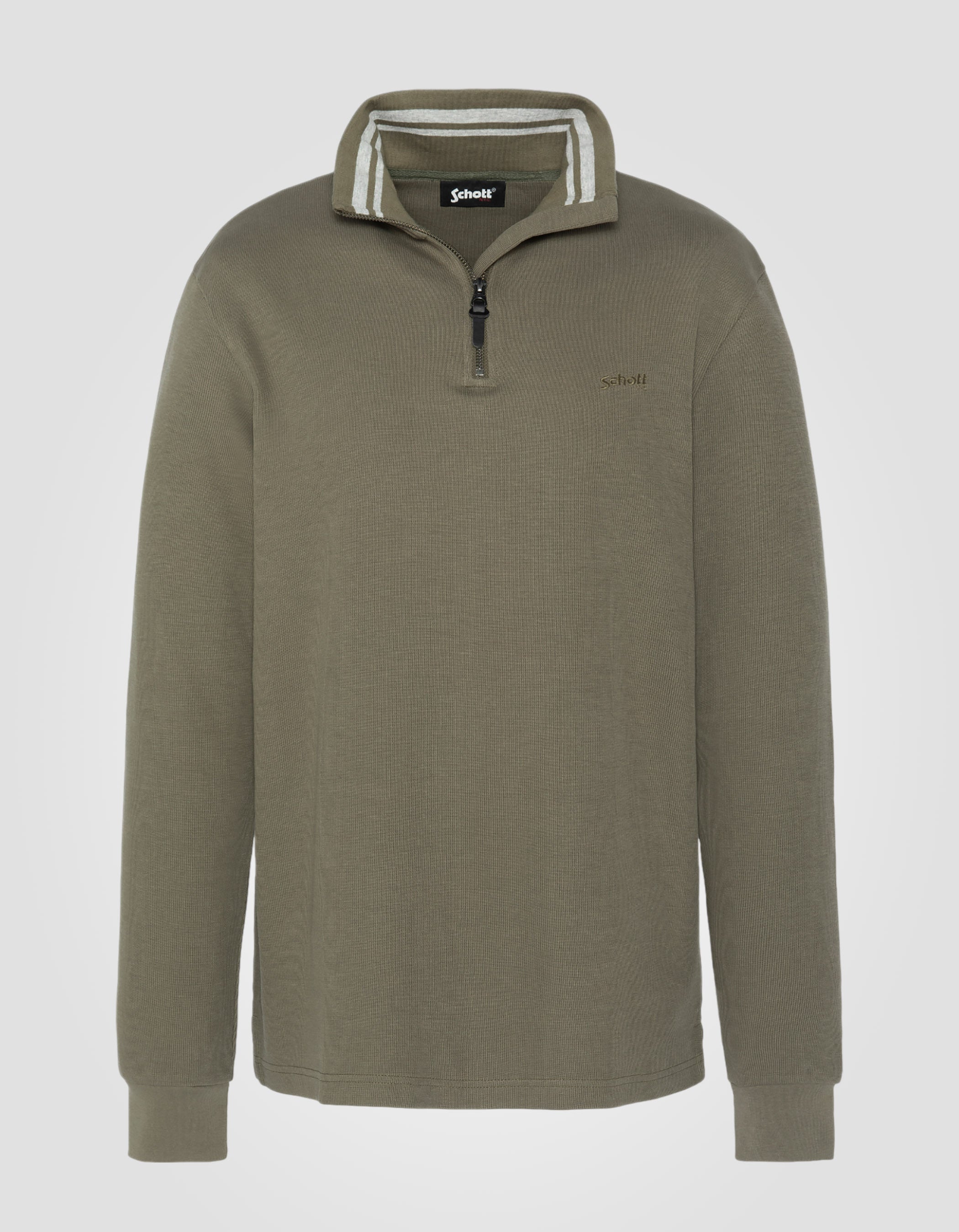 Khaki trucker sweater-2