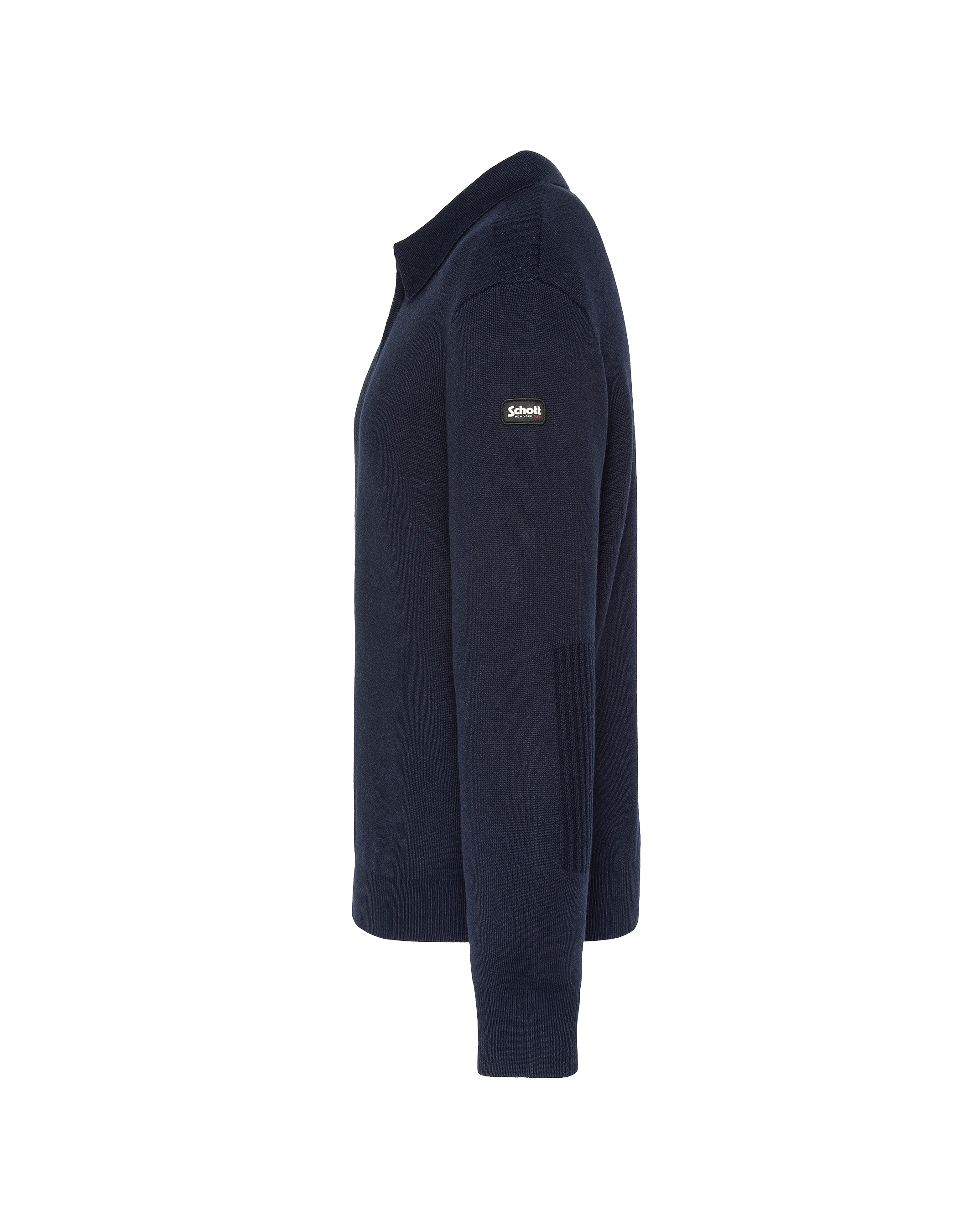 Azul marino polo colo, malla milano-3