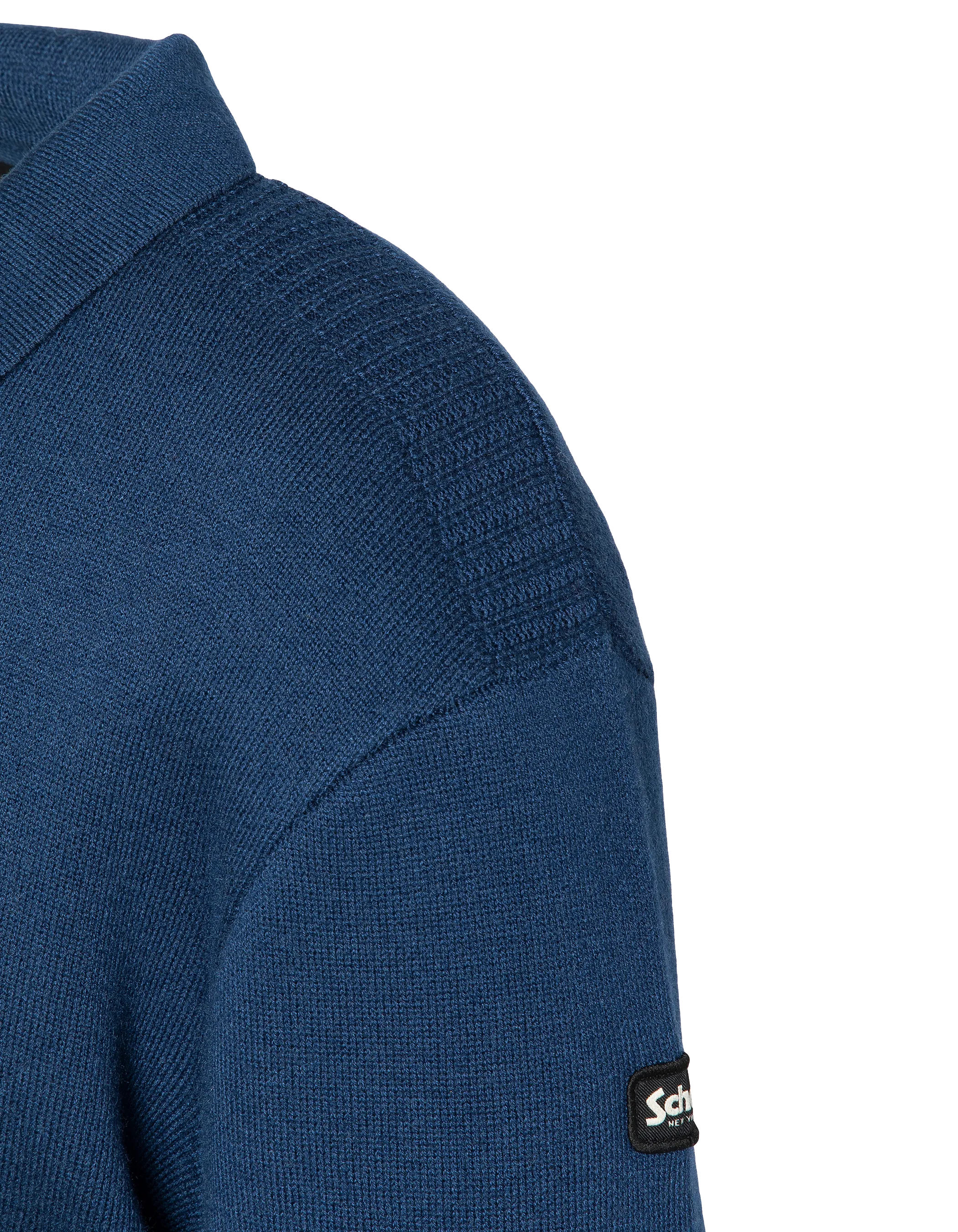Polo azul de Milano Mesh-4