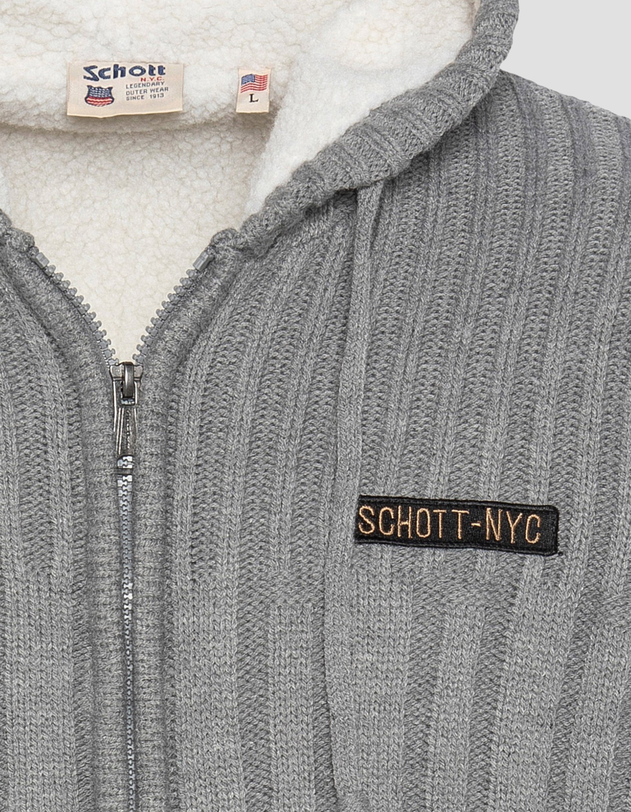 Sherpa -Gray con cappuccio con cappuccio-4