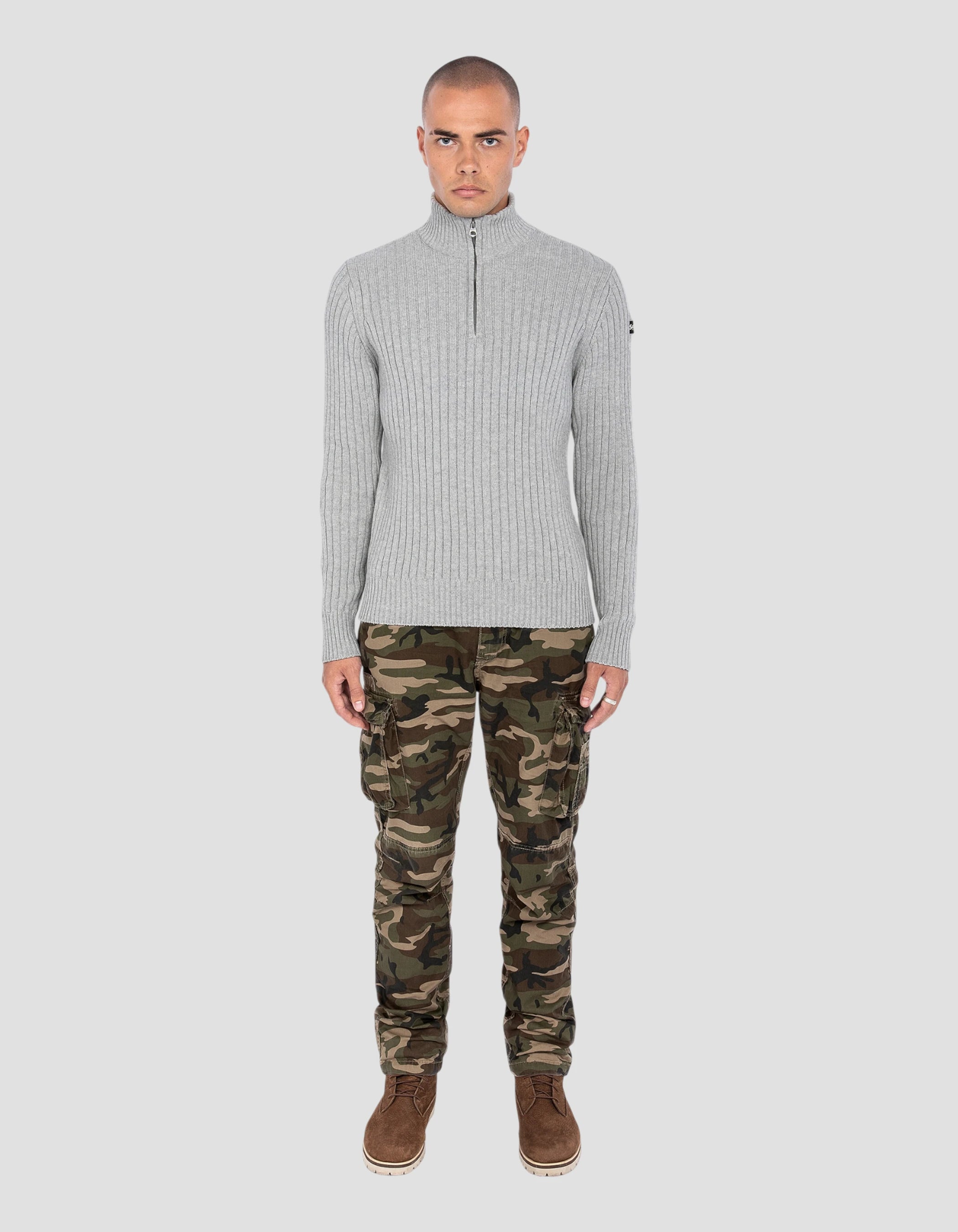 Suéter de camionero chino de luz reciclada-1