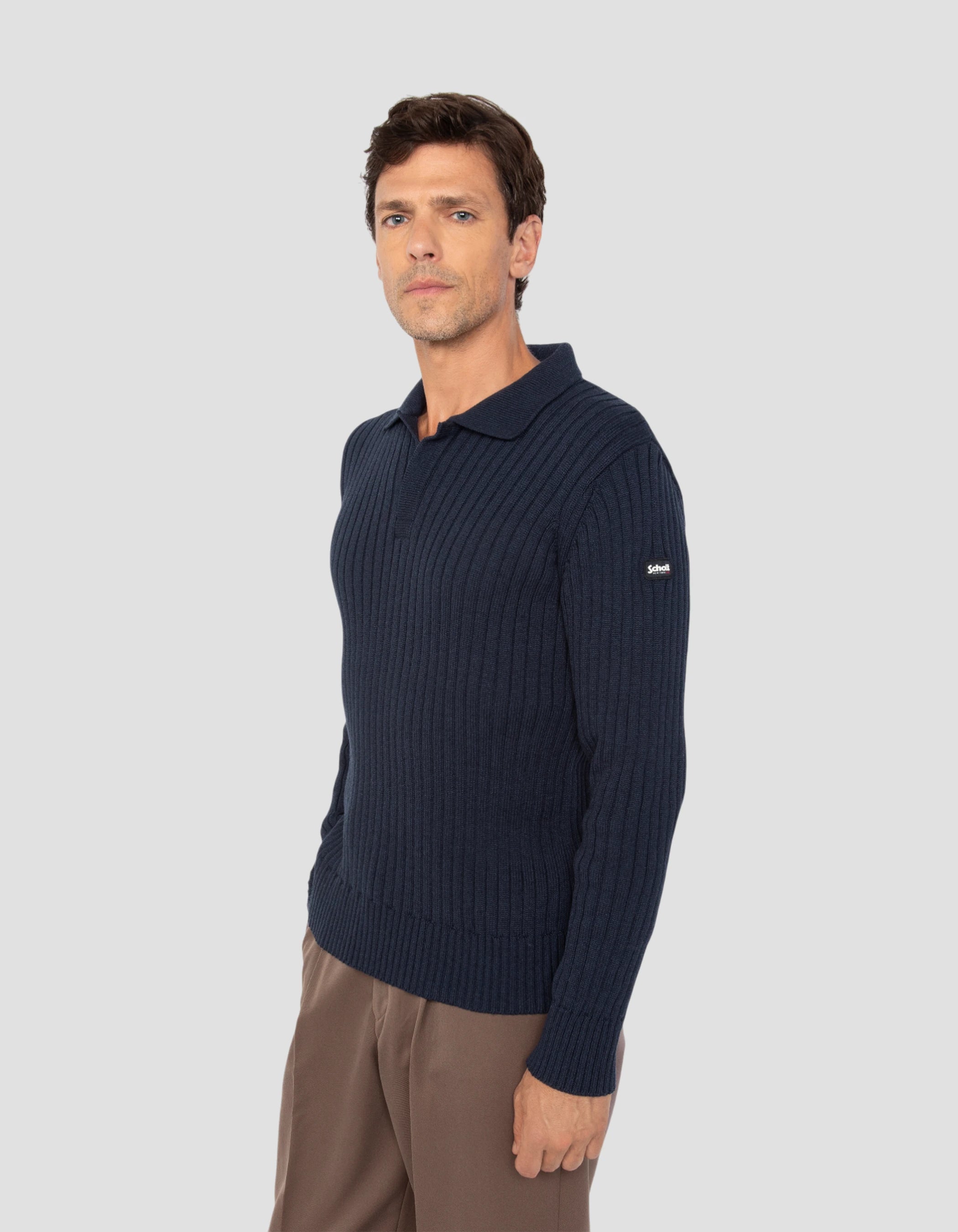 Cuesta de polo azul marino polo colo-3