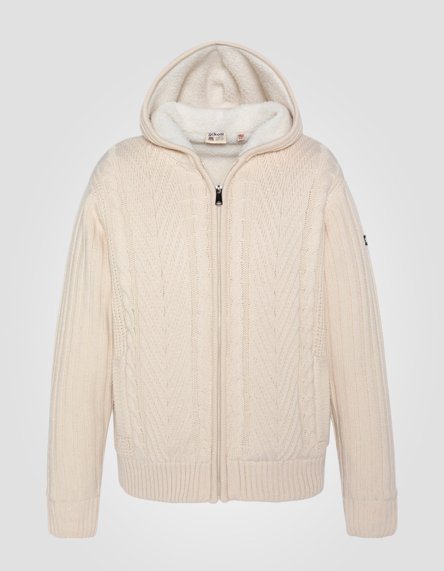 Gilet à capuche doublé sherpa