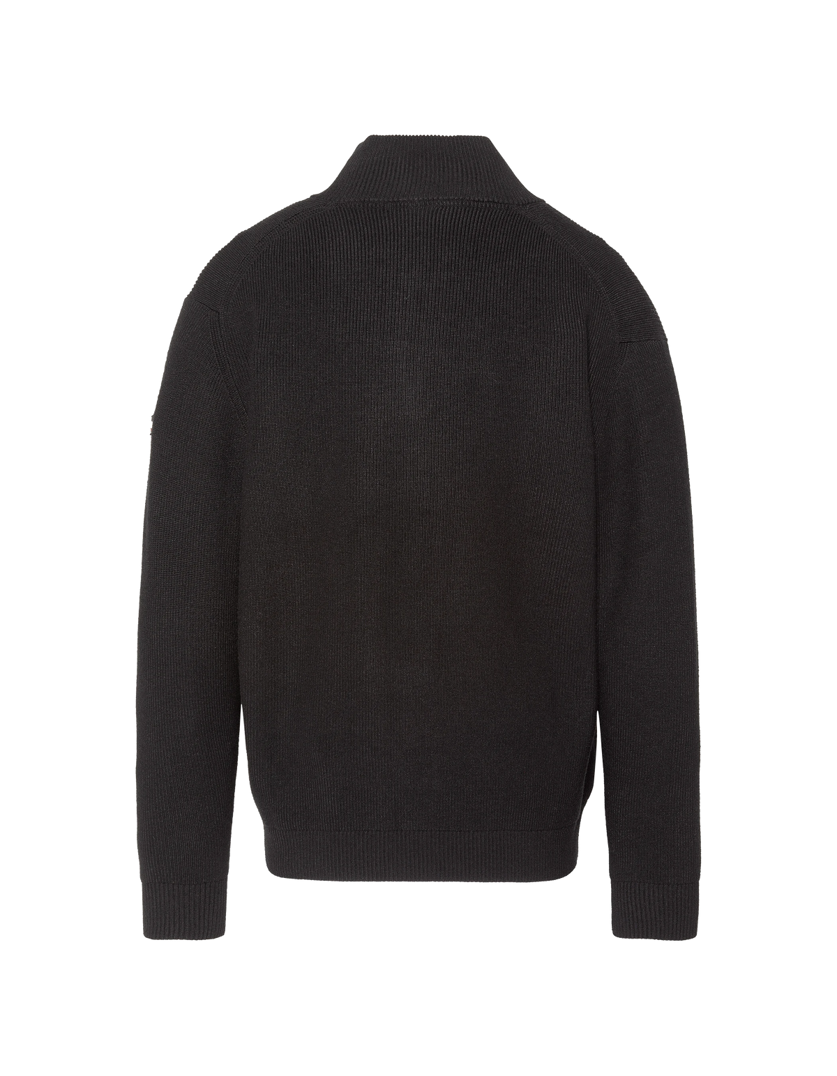 Pull camionneur noir en maille texturée