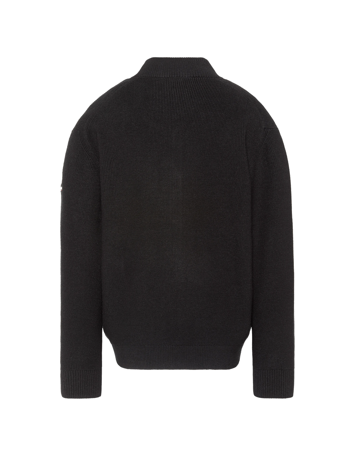 Cardigan noir en maille texturée