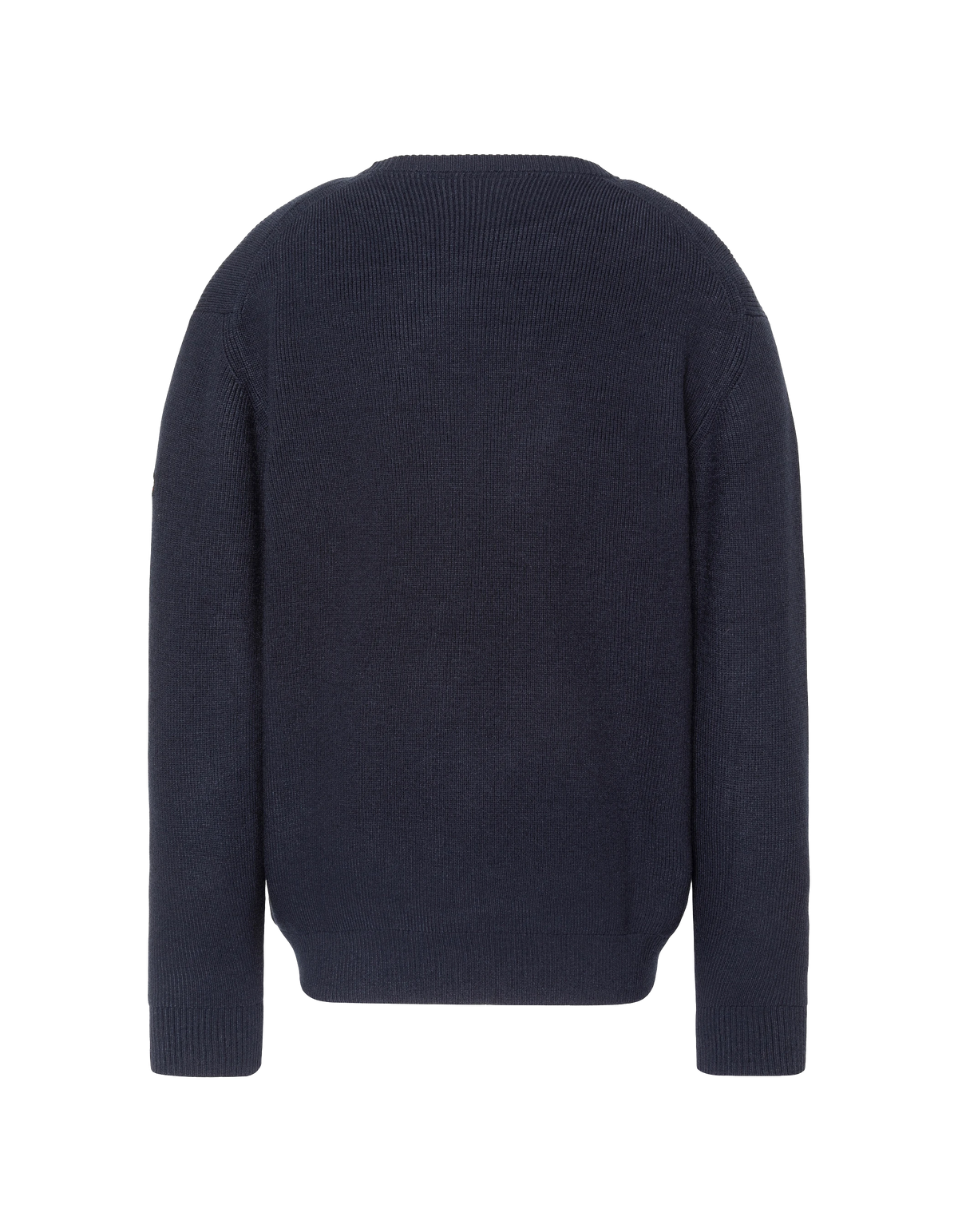 Jersey punto textura cuello redondo azul marino
