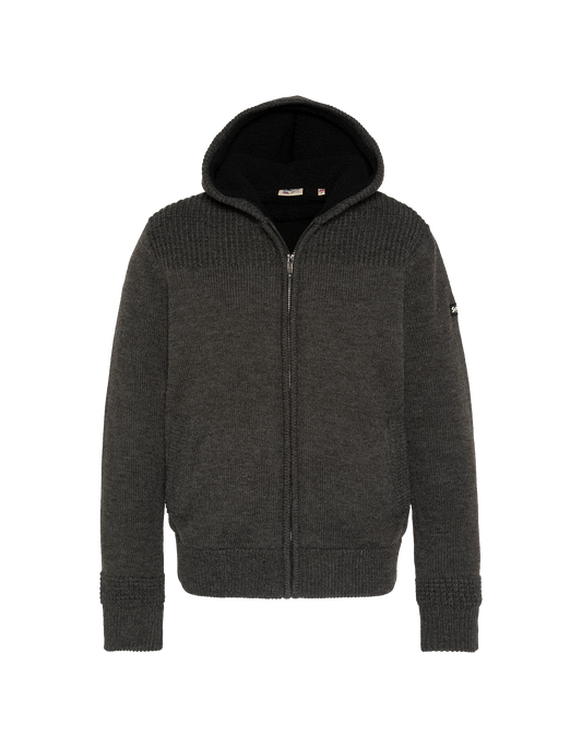 Chaleco antracita forrado con Sherpa