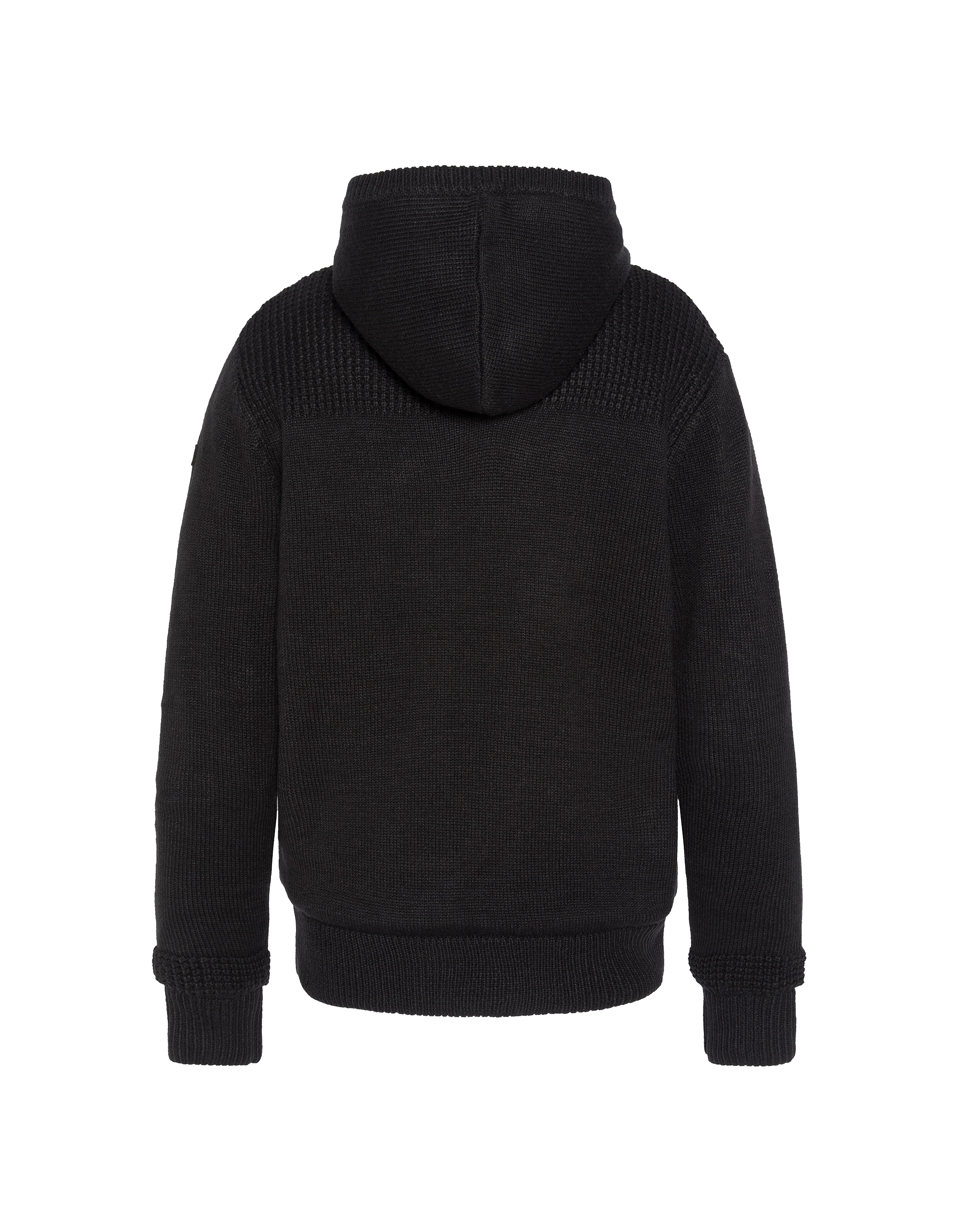 Sherpa mit schwarze Kapuze -Weste mit Kapuze mit Kapuze-8