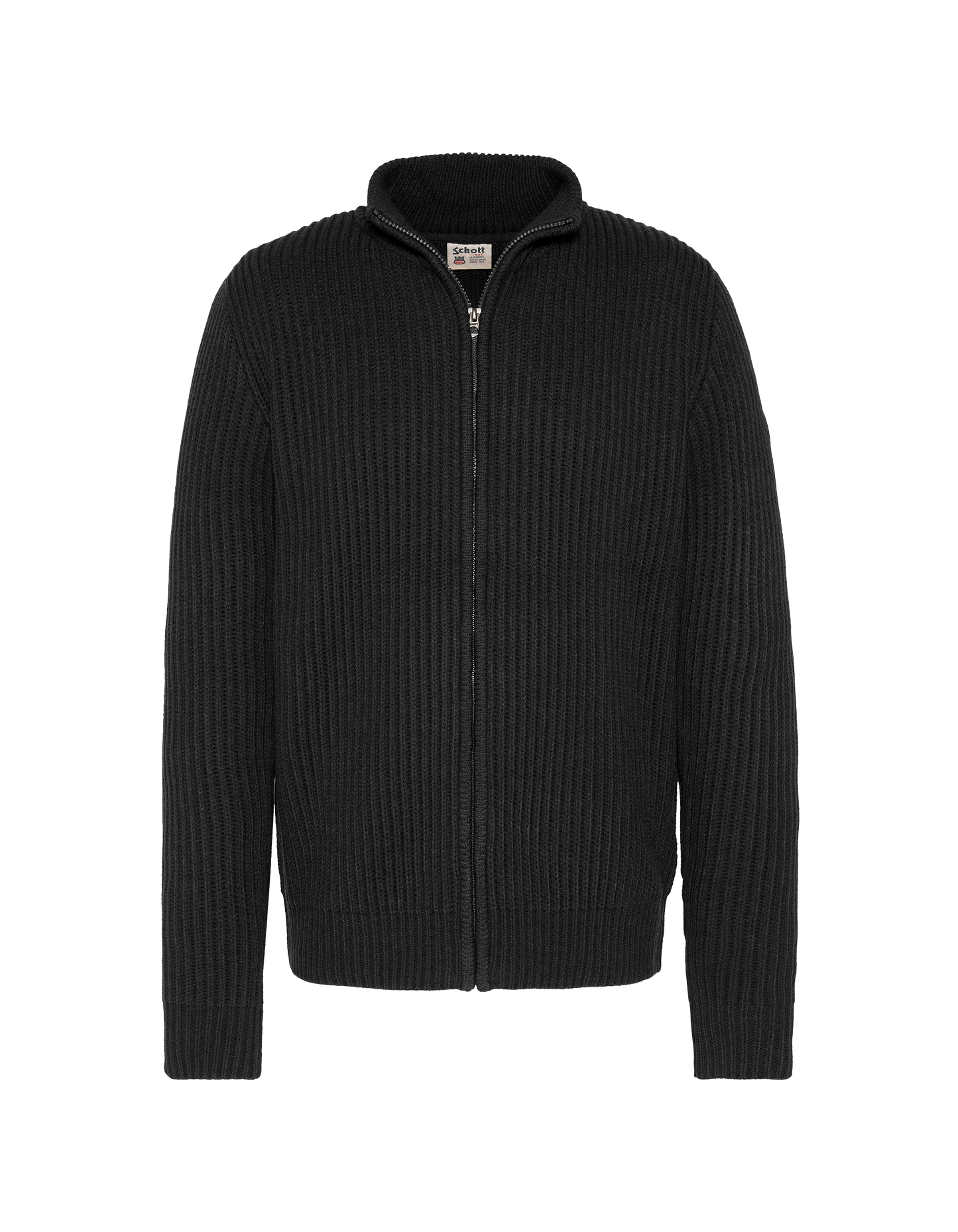 Schwarzes Reißverschluss, geripptes Netz