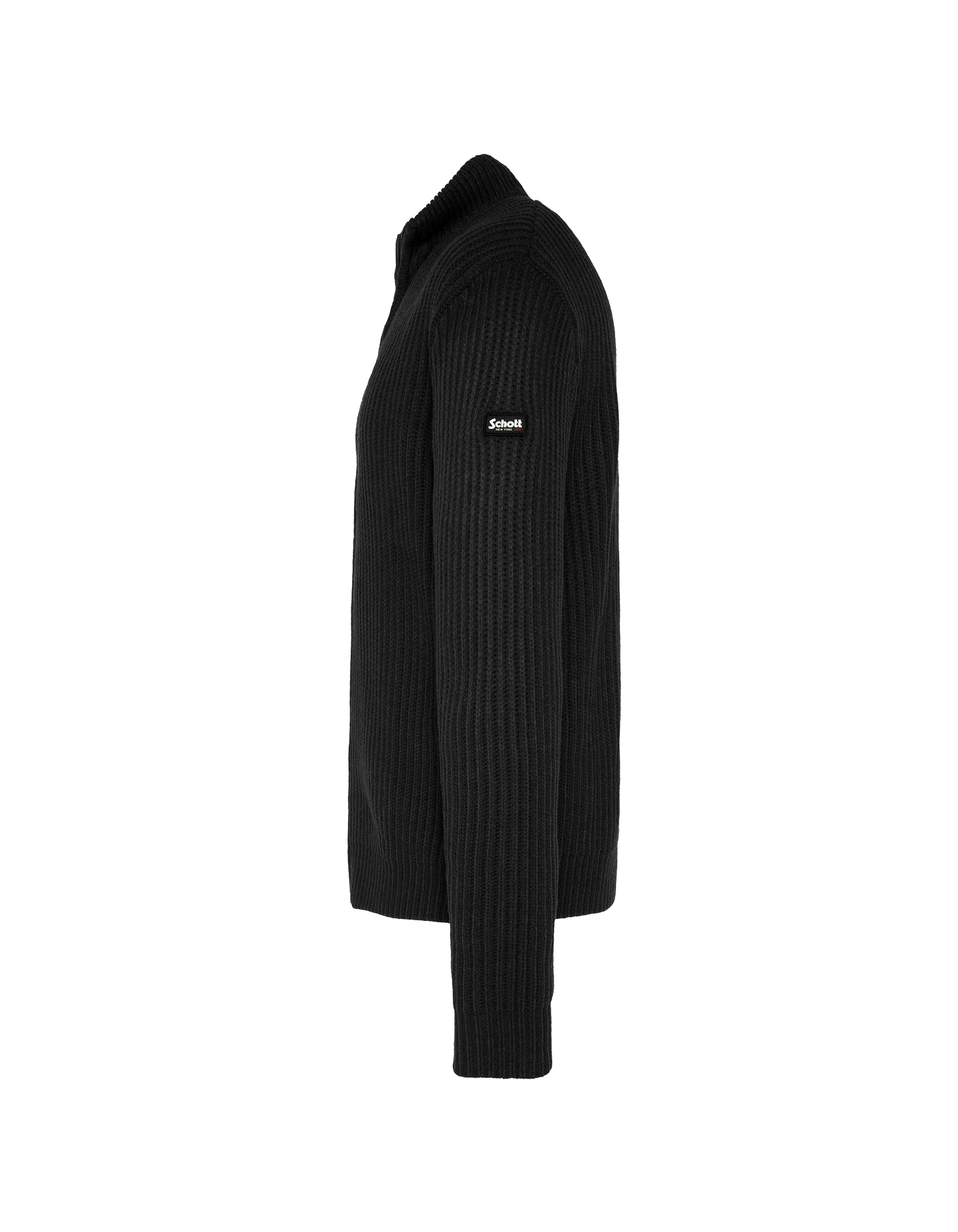 Schwarzes Reißverschluss, geripptes Netz