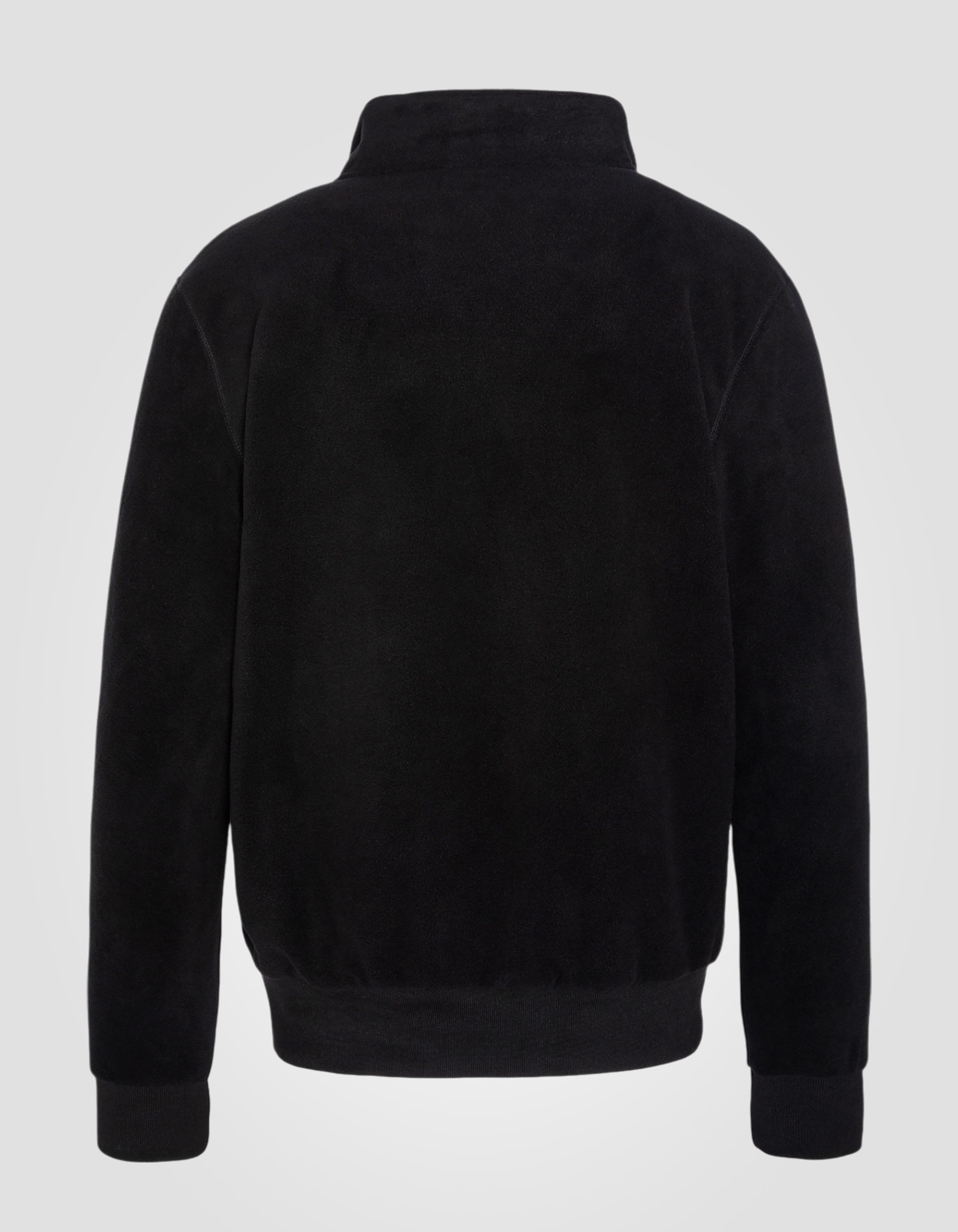 Pull polaire zippé noir - PLHALFZIP20 | Schott NYC®