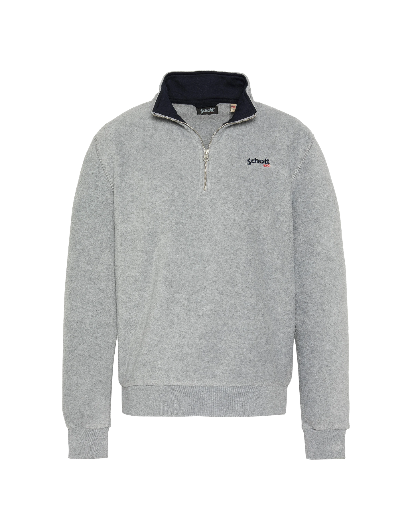 Chinesischer grauer Reißverschlusspullover