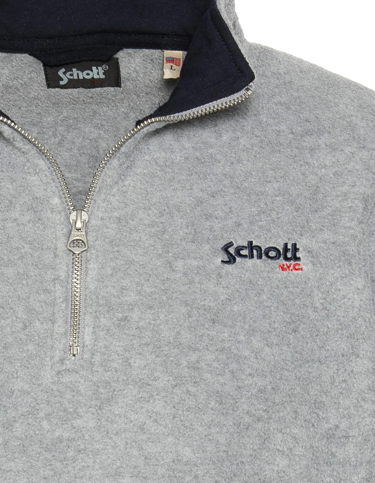 Chinesischer grauer Reißverschlusspullover