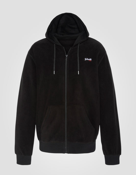 Gilet polaire à capuche