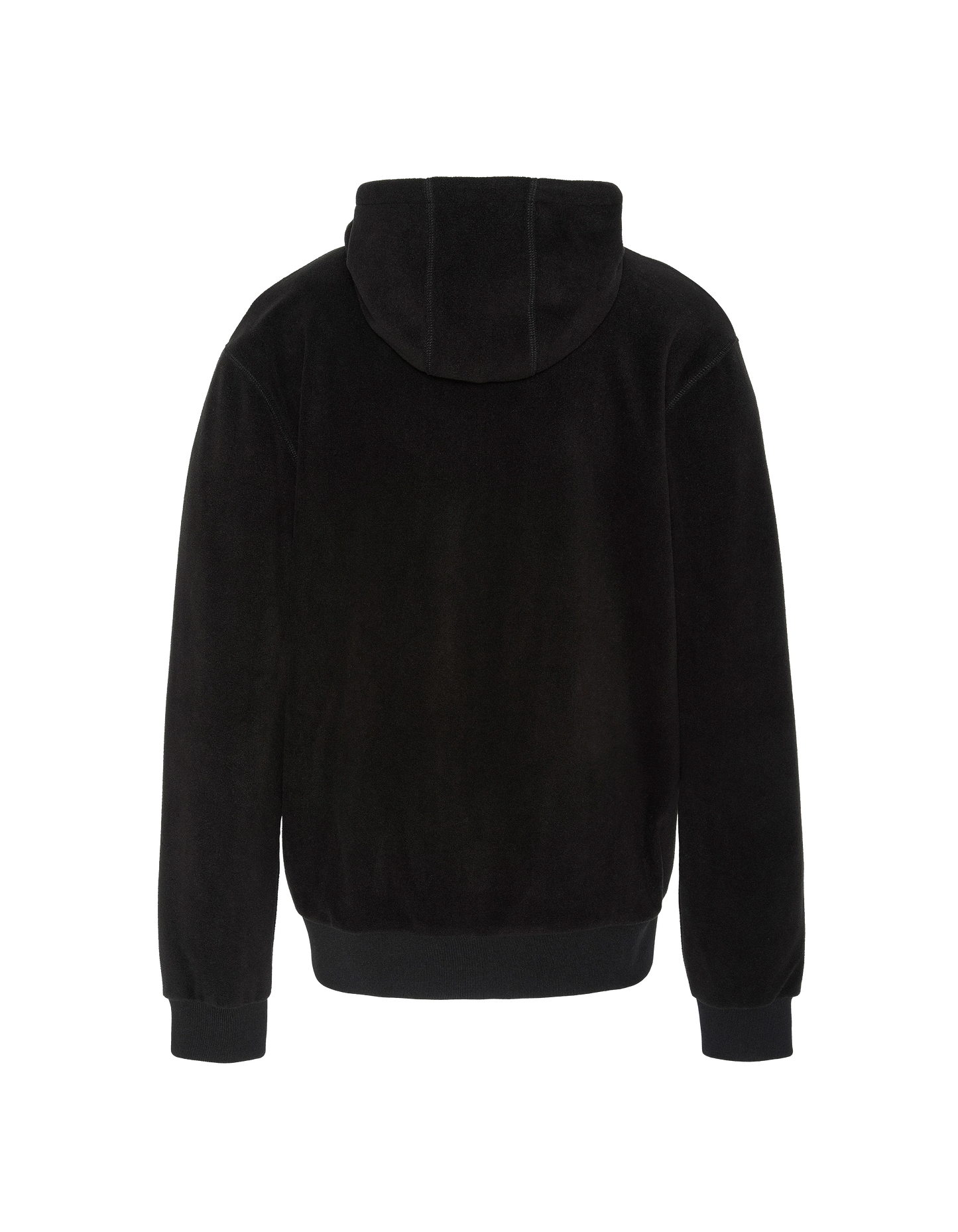 Gilet polaire noir à capuche