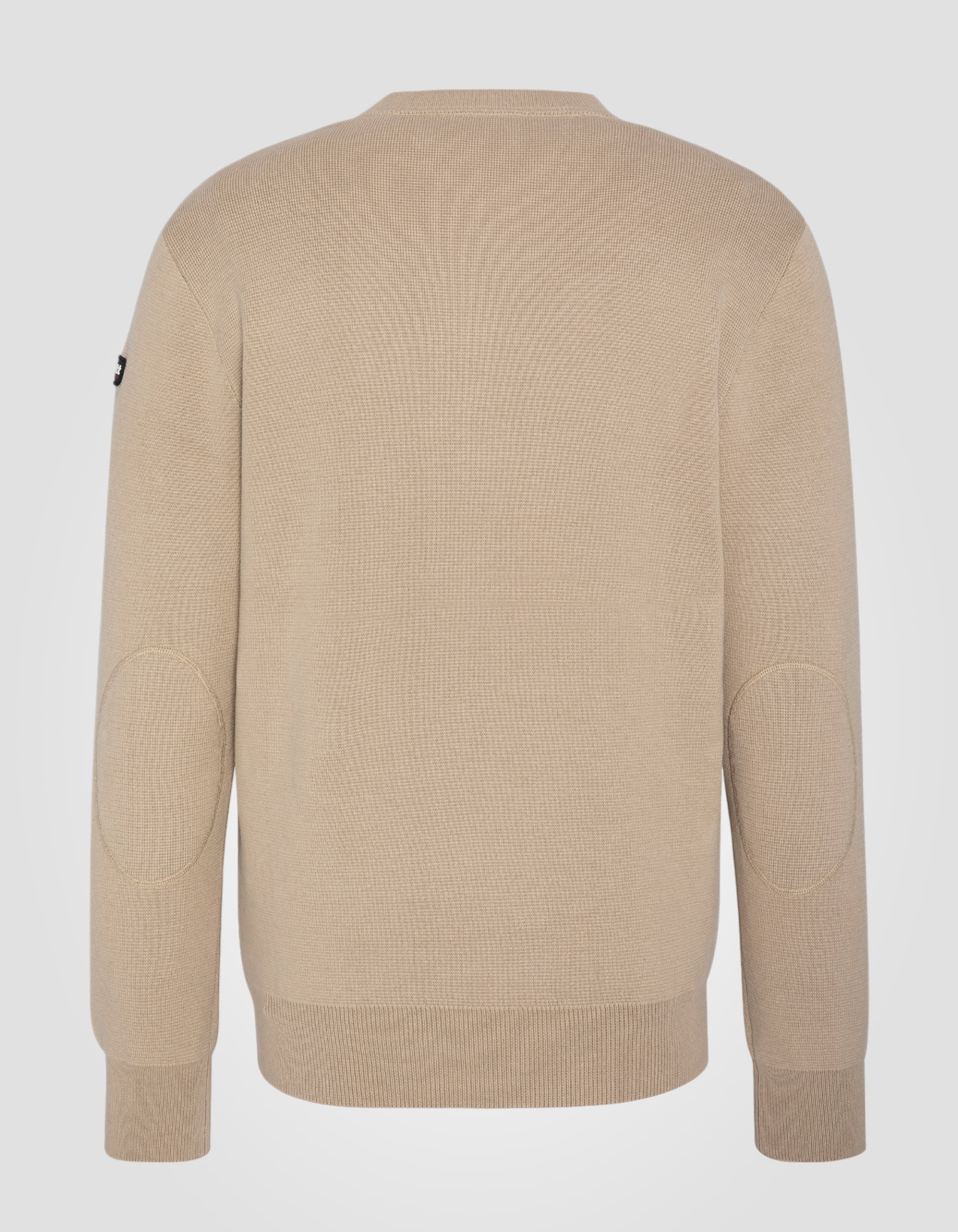 Pull militaire mastic à col rond-7