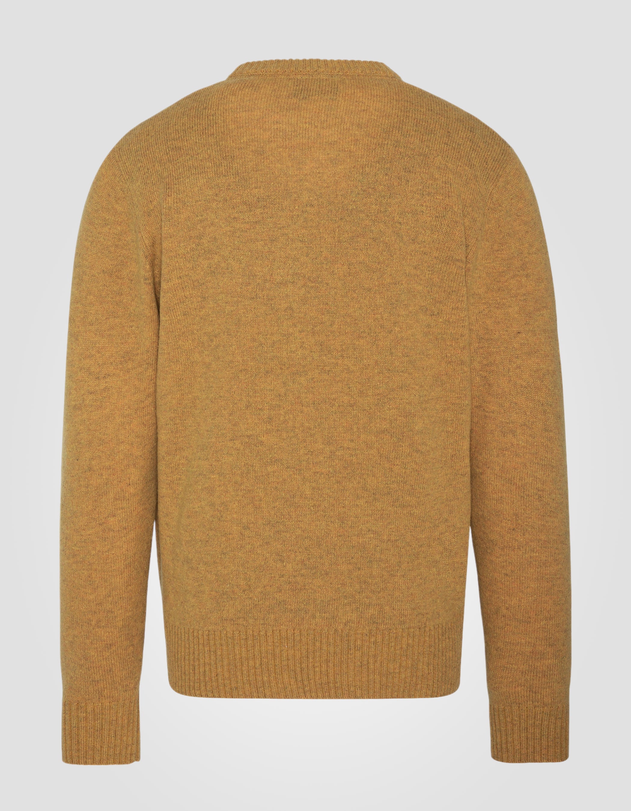 Pull col rond doré en lambswool-2