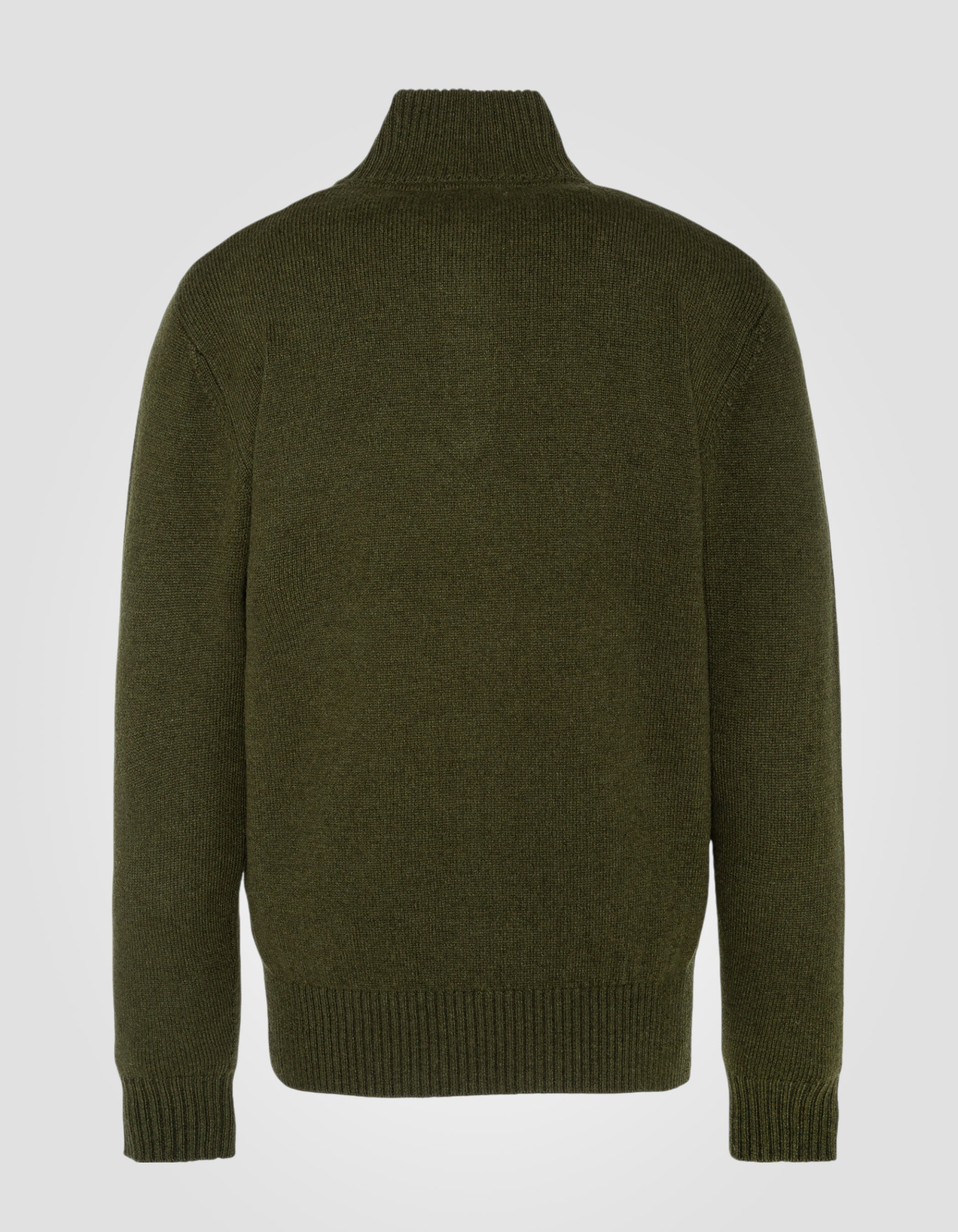 Khaki Trucker -Pullover in Lambswool-5