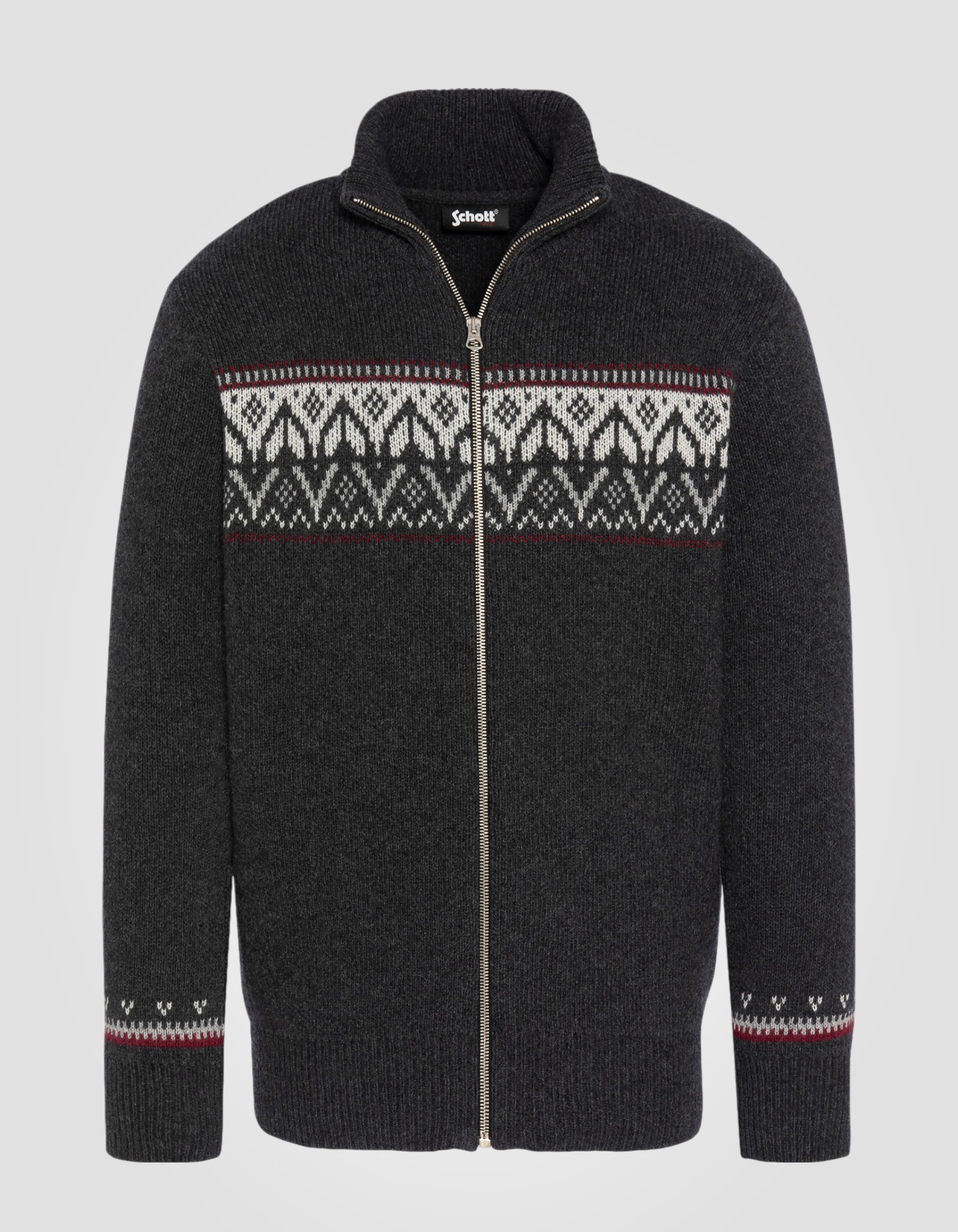 Chaleco con cremallera de antracita al aire libre-2