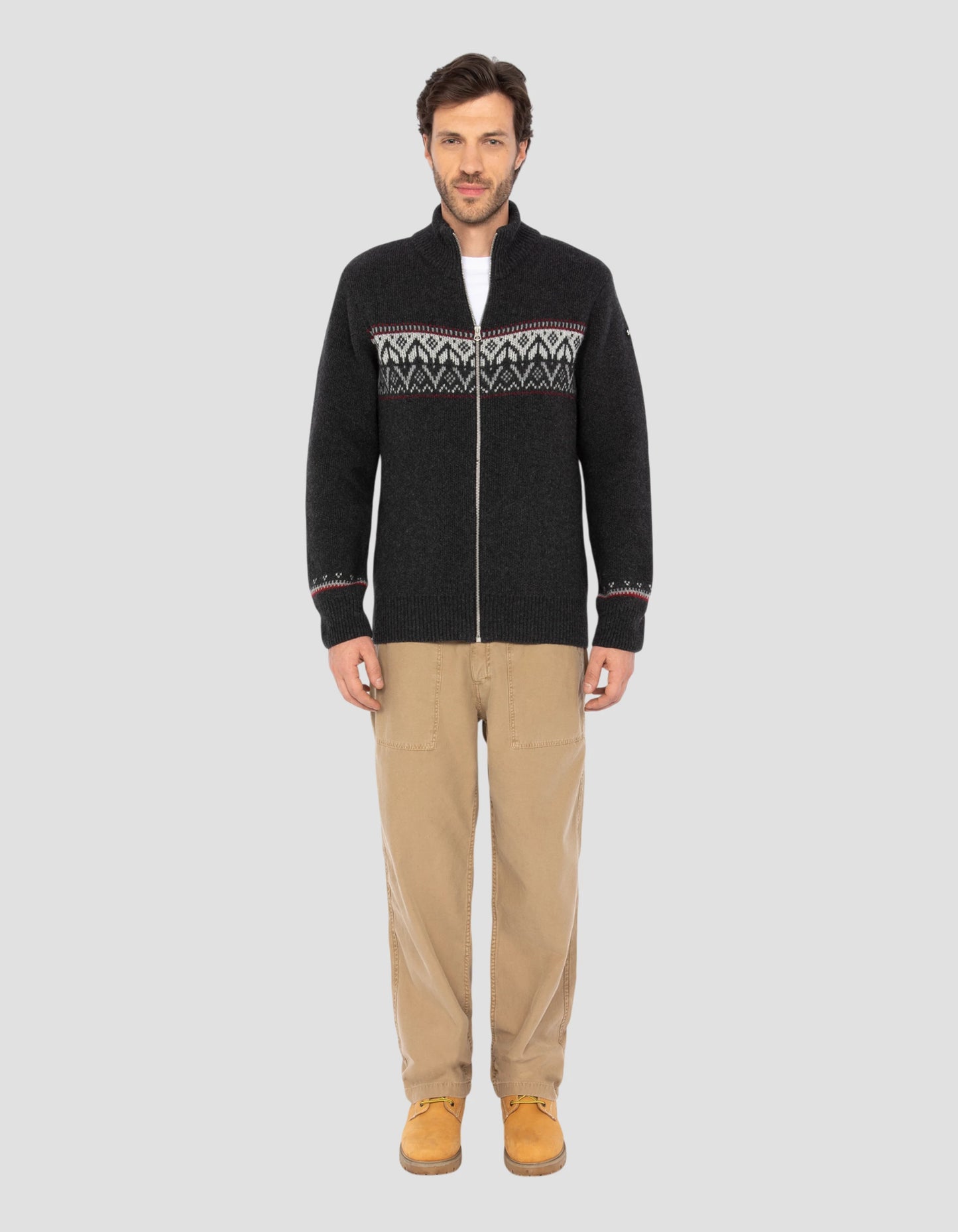 Chaleco con cremallera de antracita al aire libre