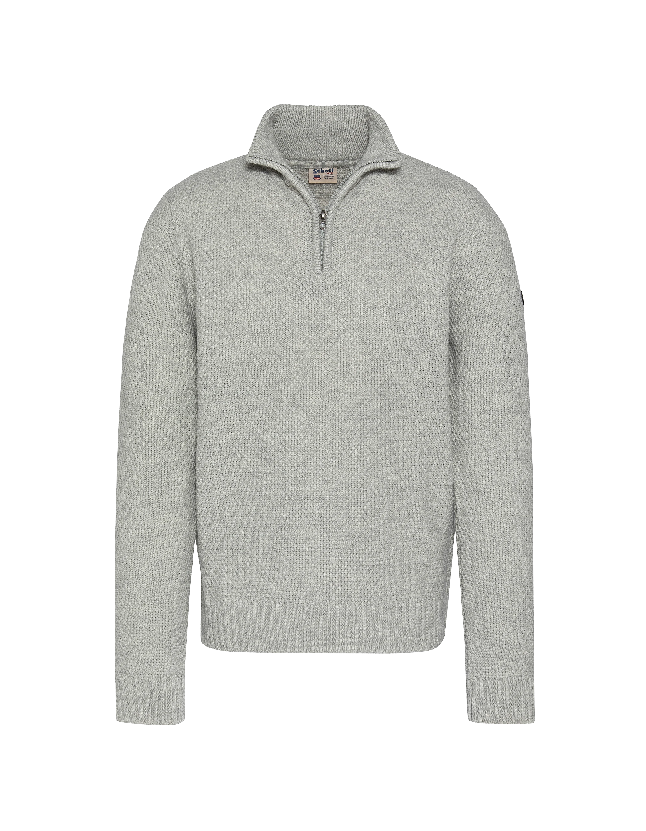 Chinese gray trucker sweater, fancy mesh-1