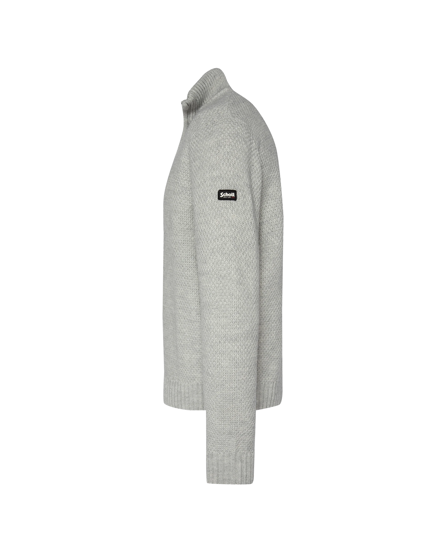 Chinese gray trucker sweater, fancy mesh