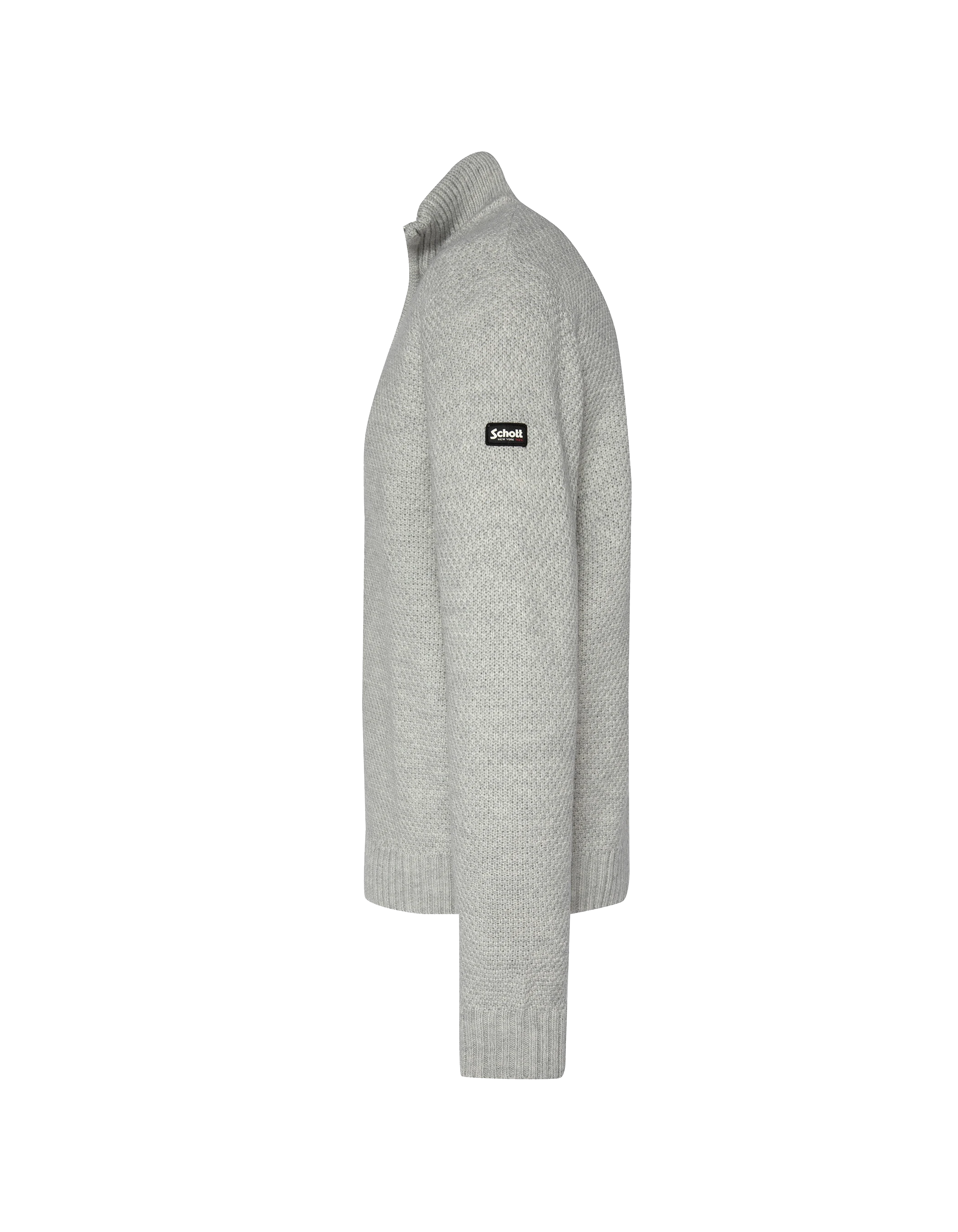 Chinese gray trucker sweater, fancy mesh-3