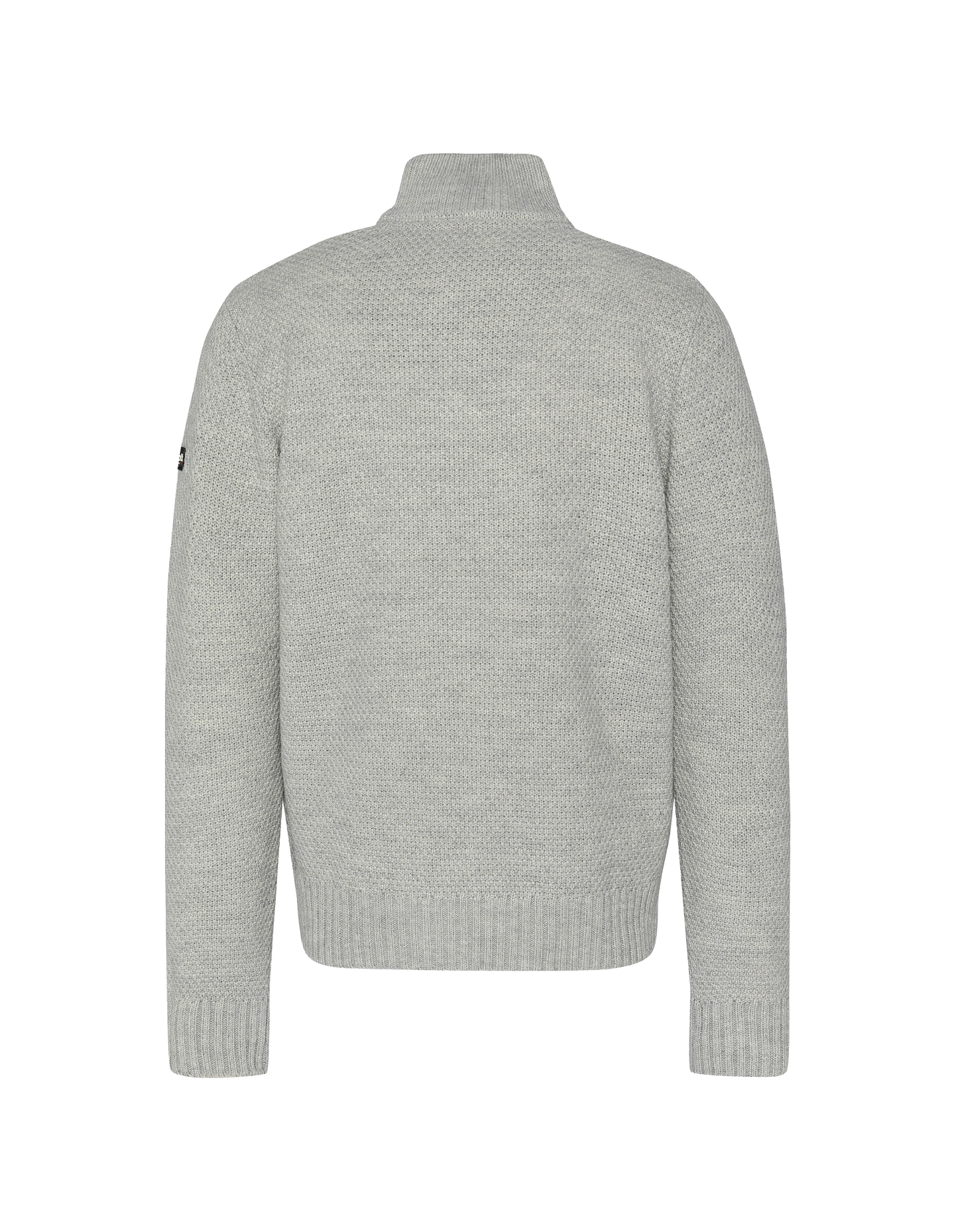 Chinese gray trucker sweater, fancy mesh