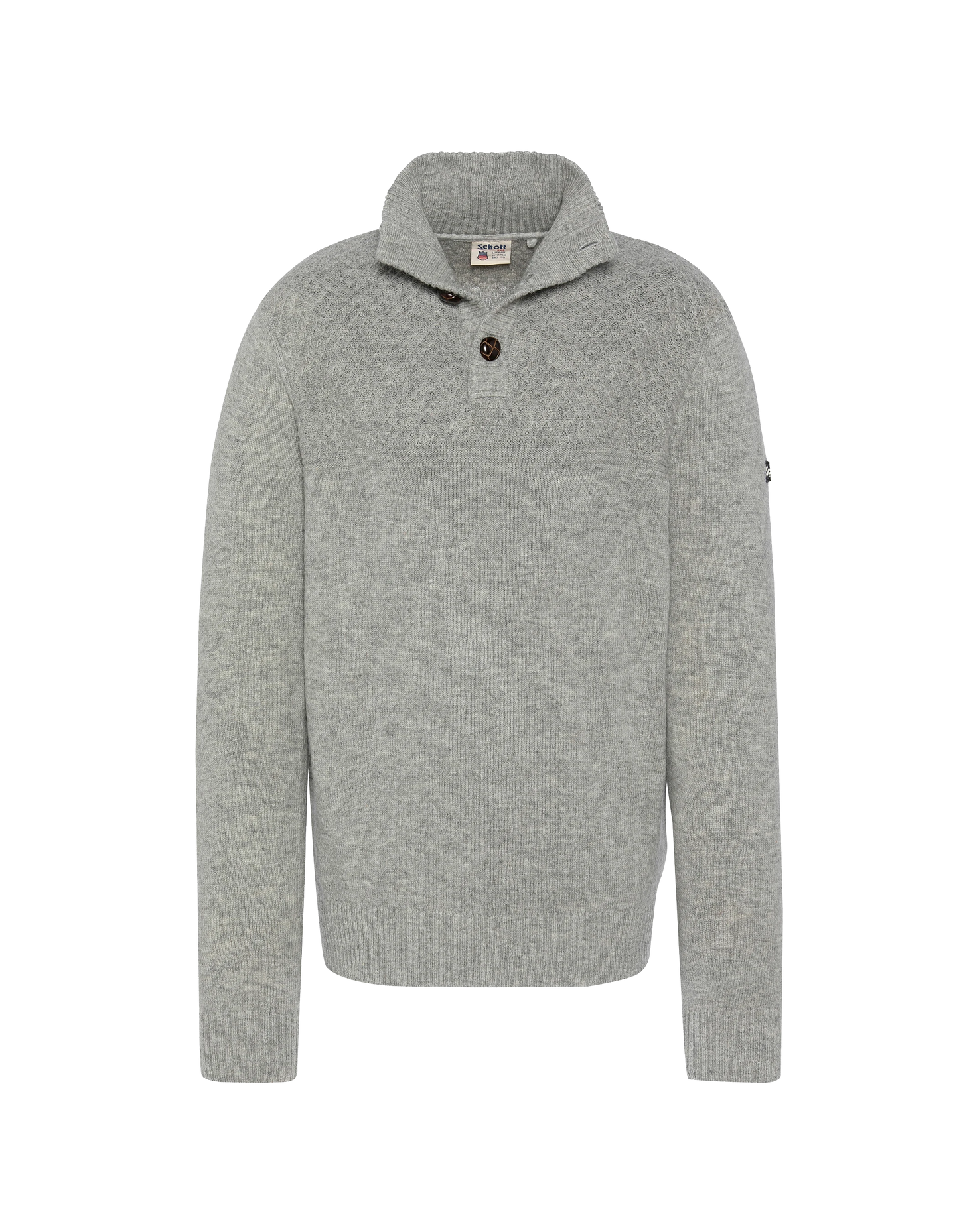 Chinese gray trucker sweater
