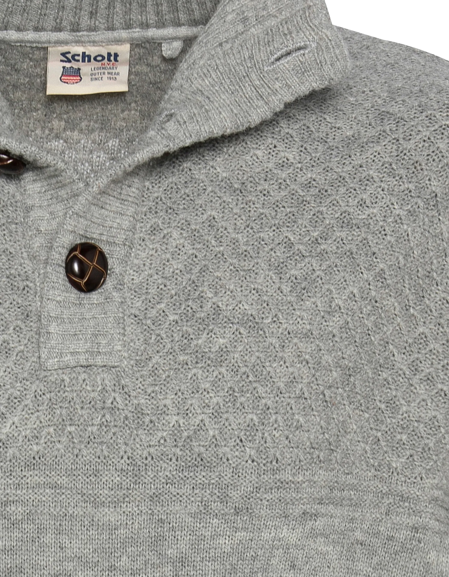 Chinese gray trucker sweater