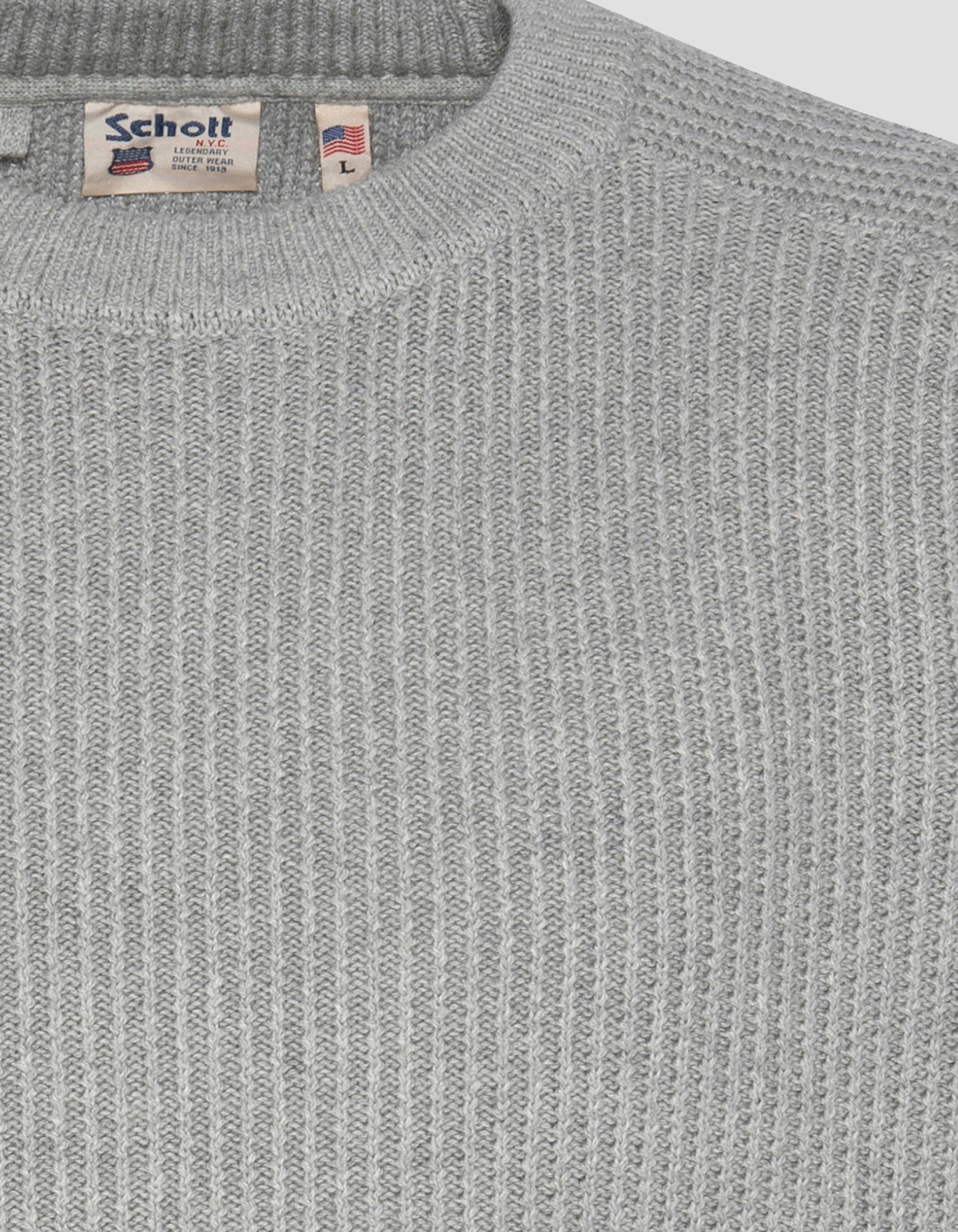 Chinesischer grauer Pullover mit vertikalem Netzspiel-4