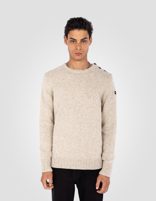 Natural Army Pull with Round Col