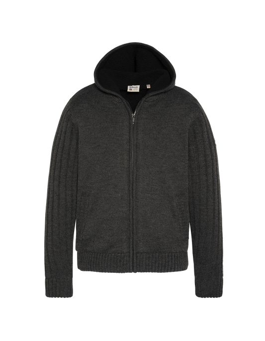 Sherpa lined anthracite vest