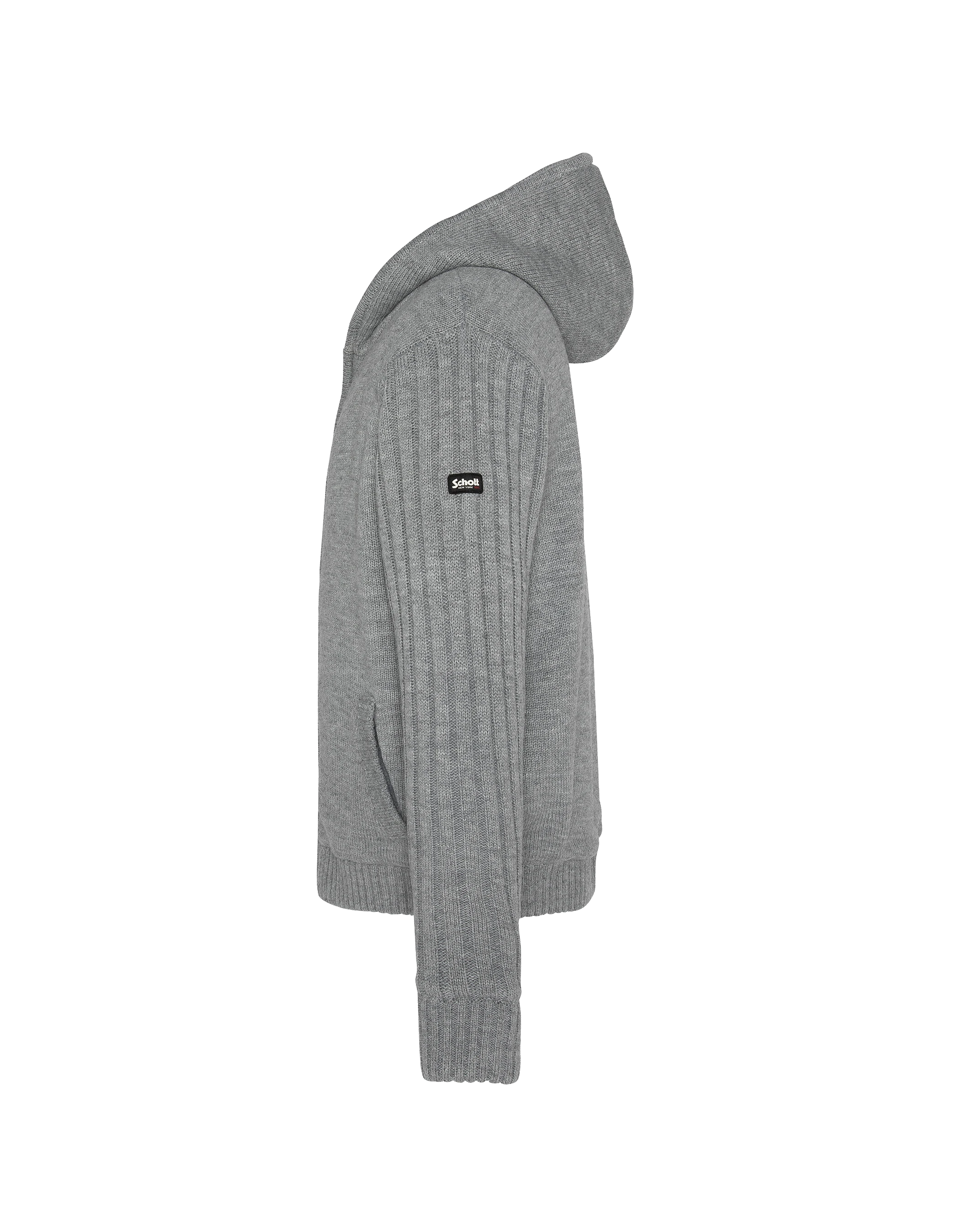 Sherpa lined hooded gray vest-6