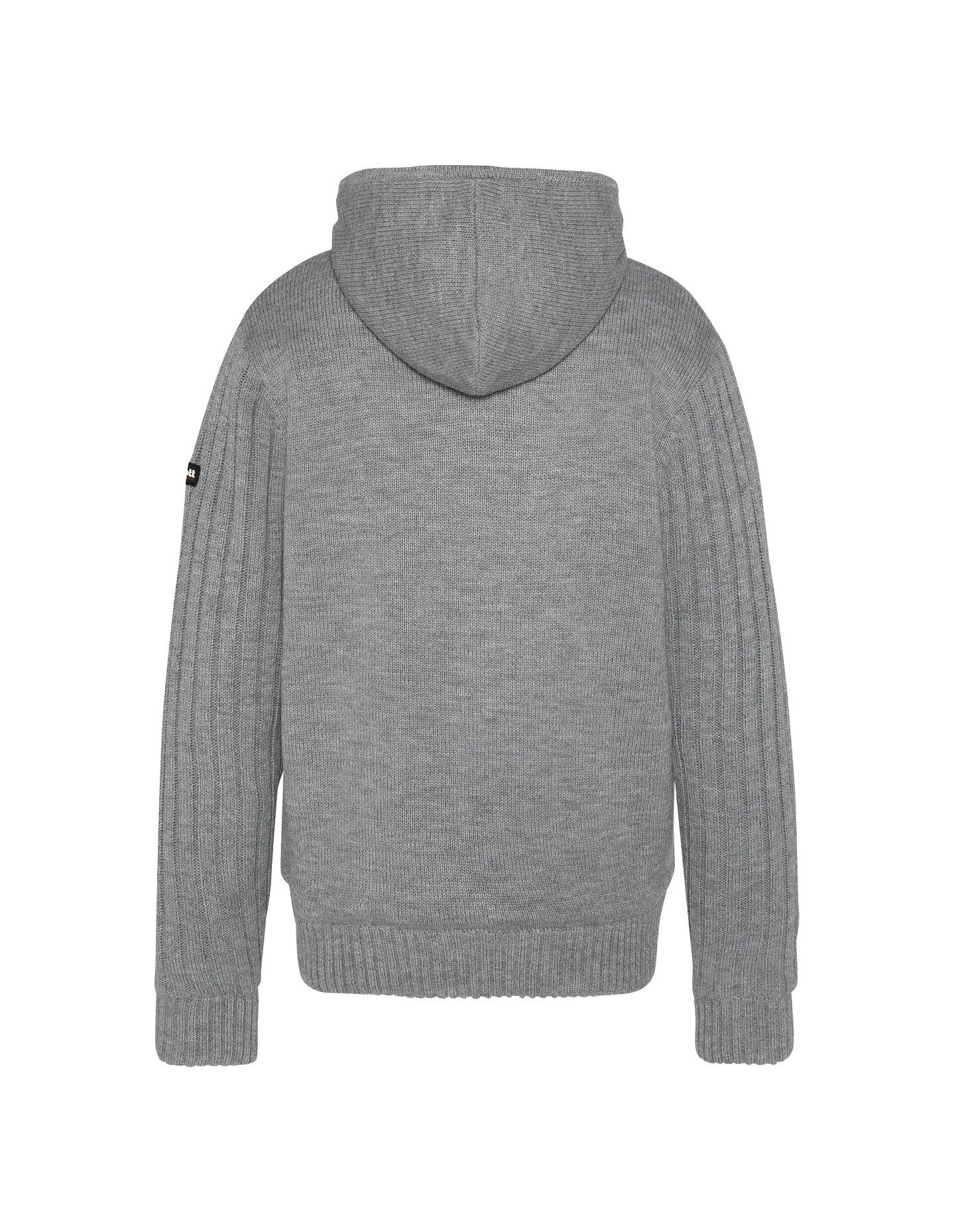 Sherpa lined hooded gray vest