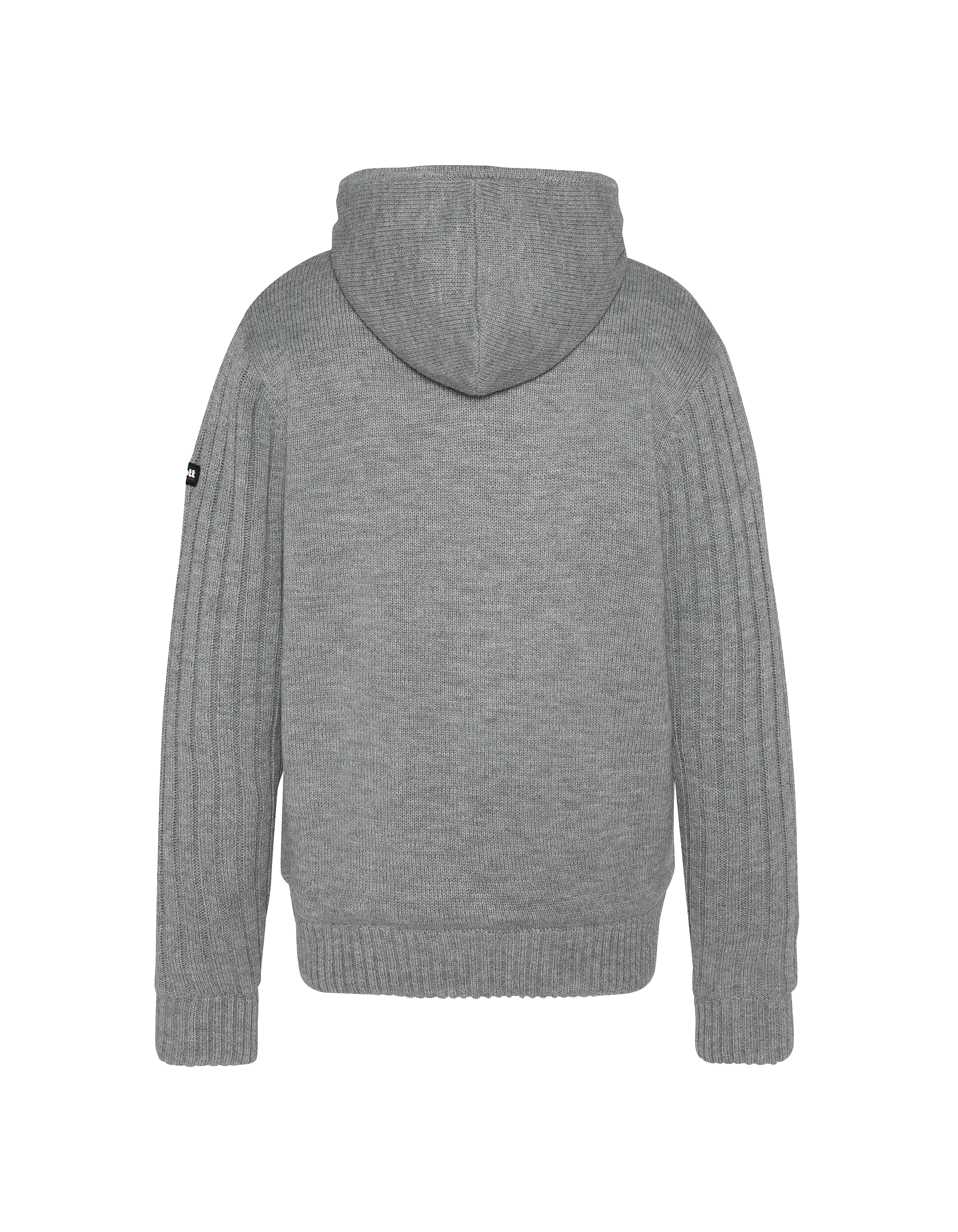 Sherpa lined hooded gray vest-8