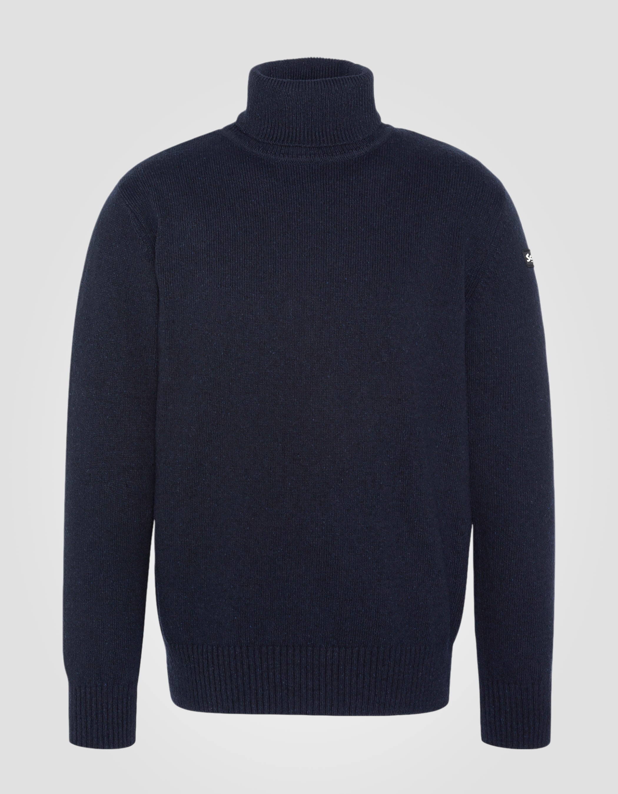 Colletto arrotolato blu blu riciclato-2