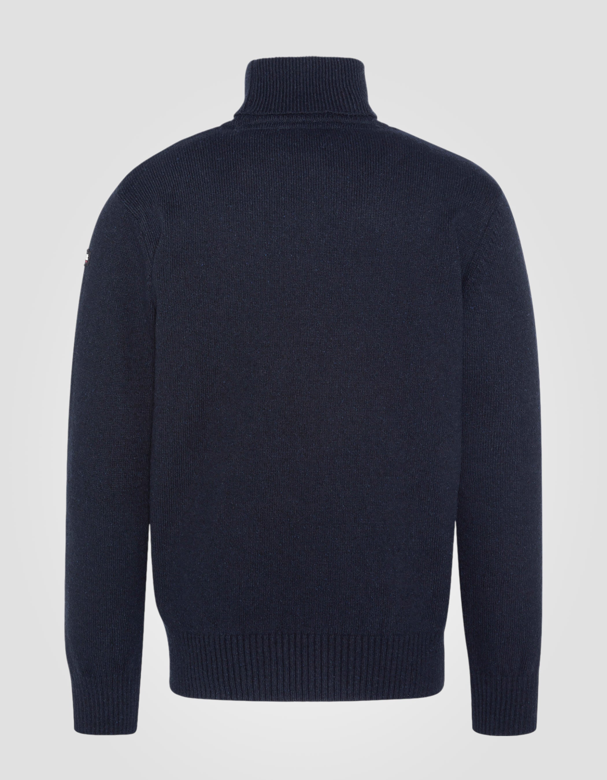 Colletto arrotolato blu blu riciclato-7