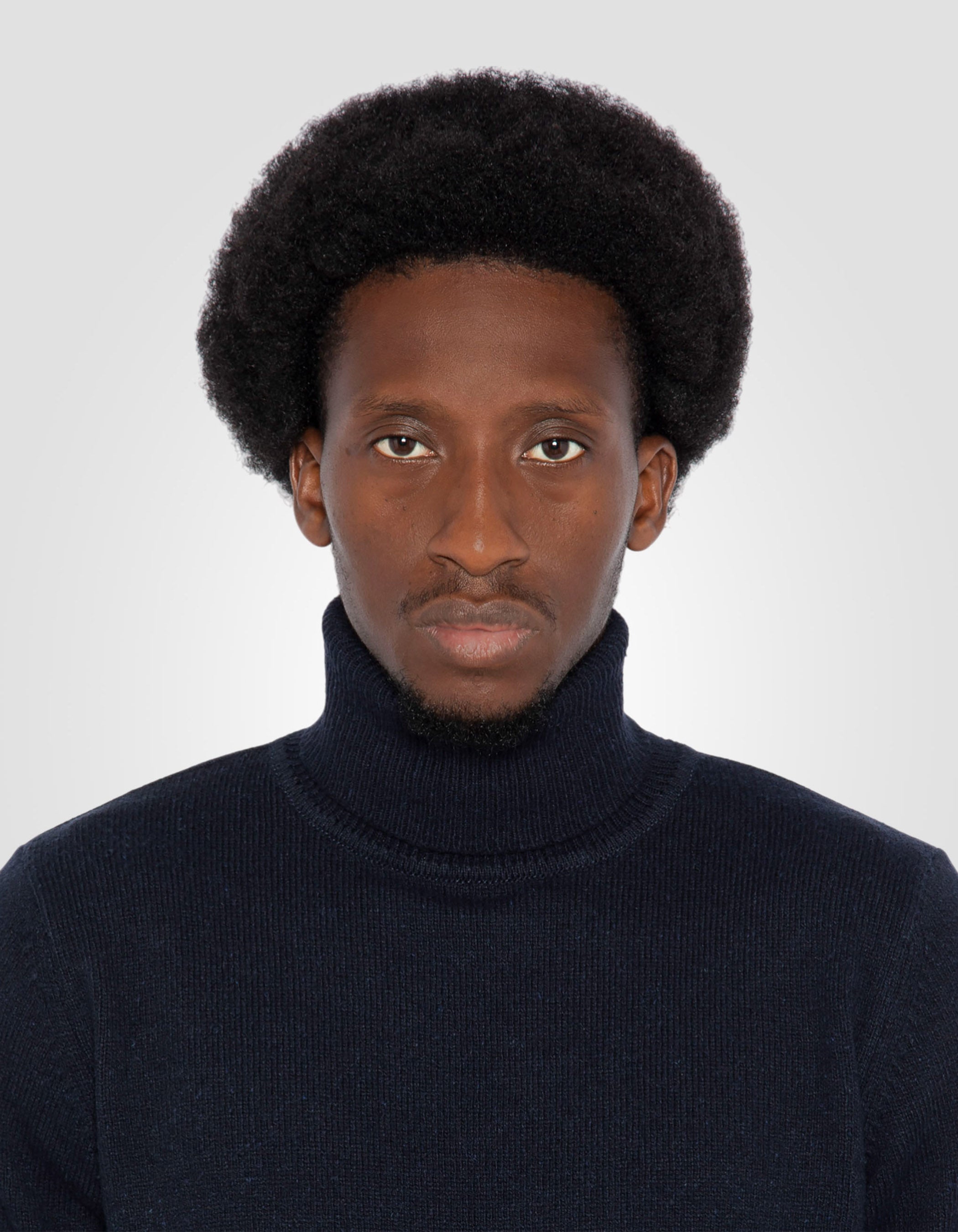 Colletto arrotolato blu blu riciclato-4