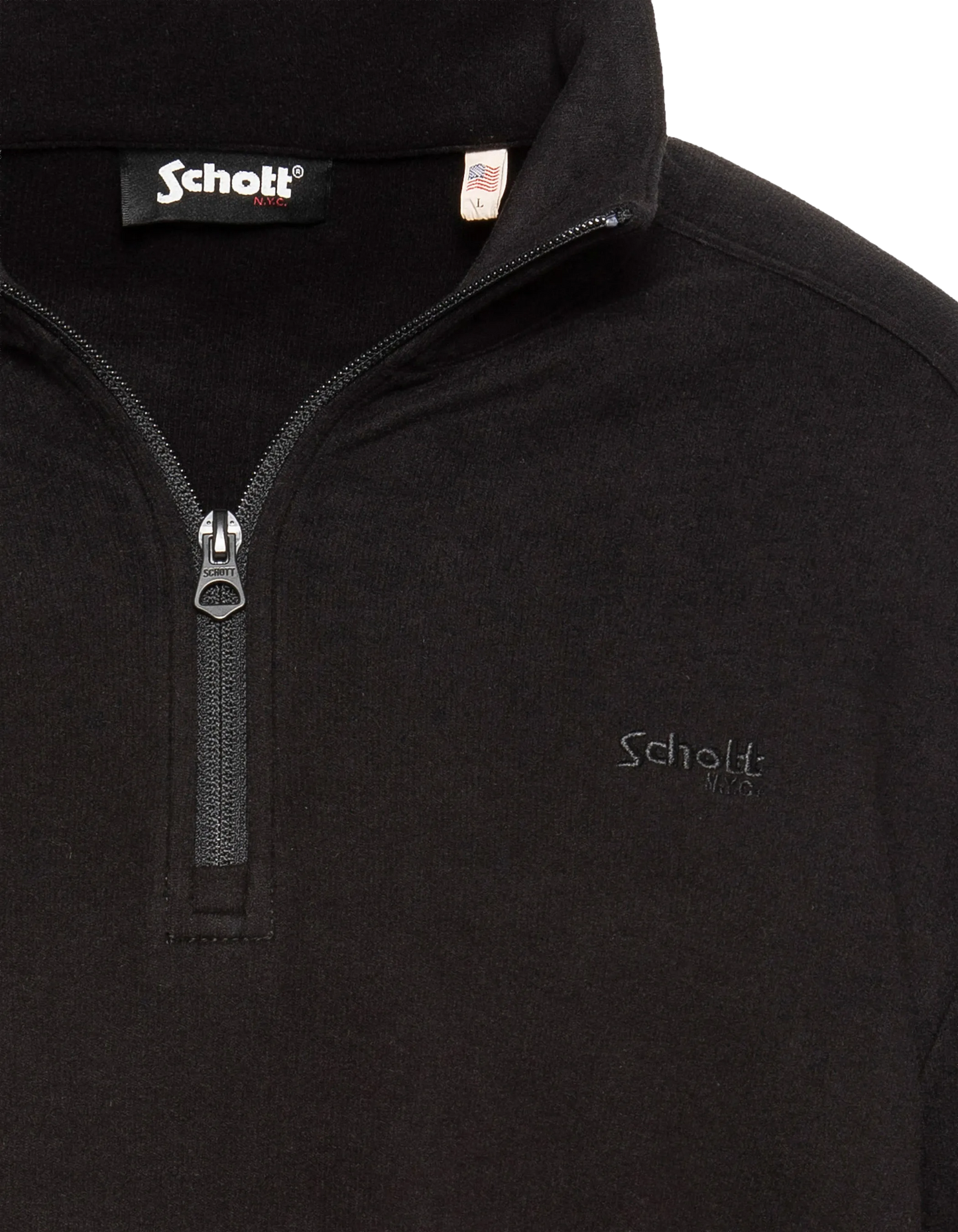 Unverzichtbarer schwarzer Pullover mit Trucker-Ausschnitt
