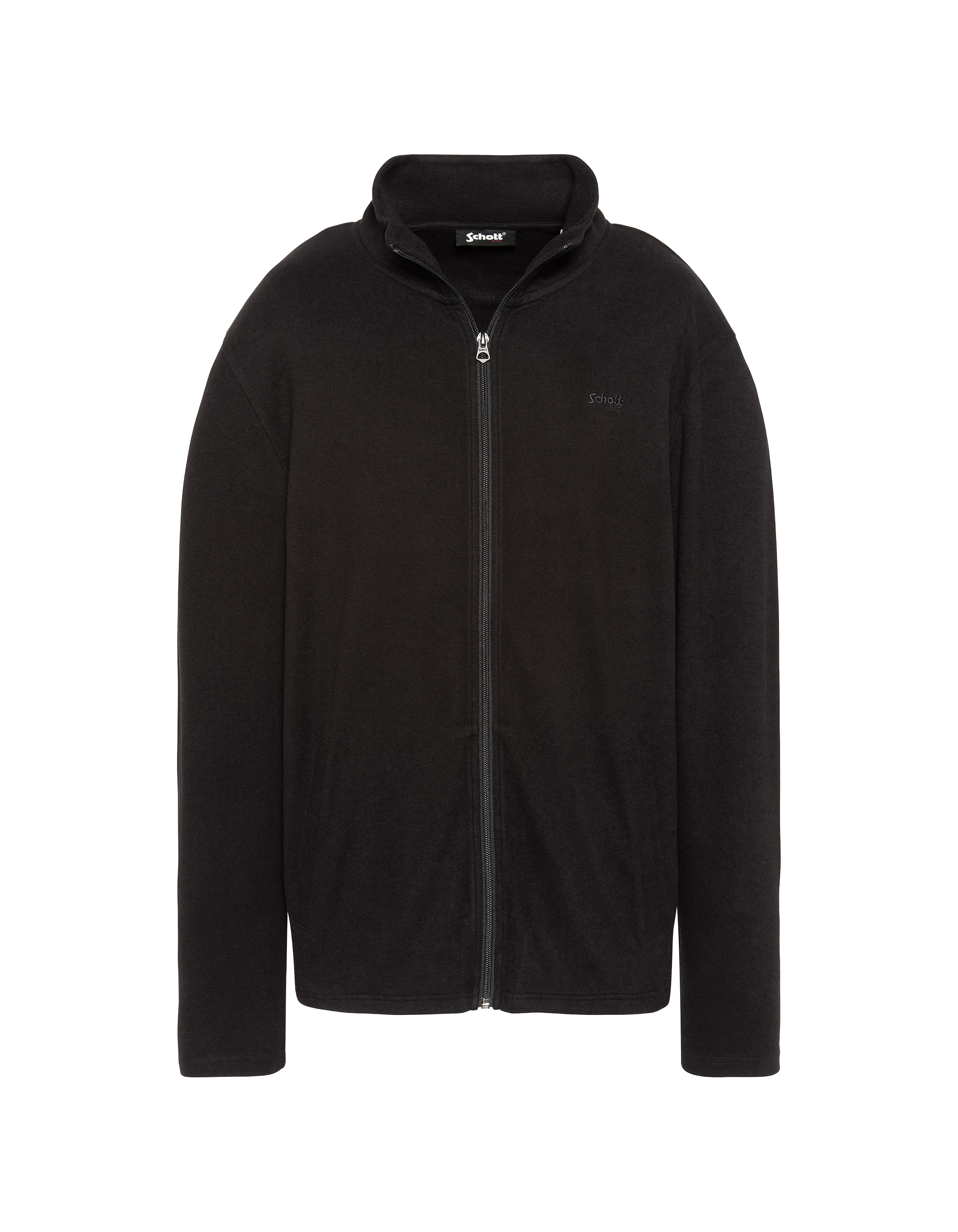 Cardigan essentiel zippé noir-1