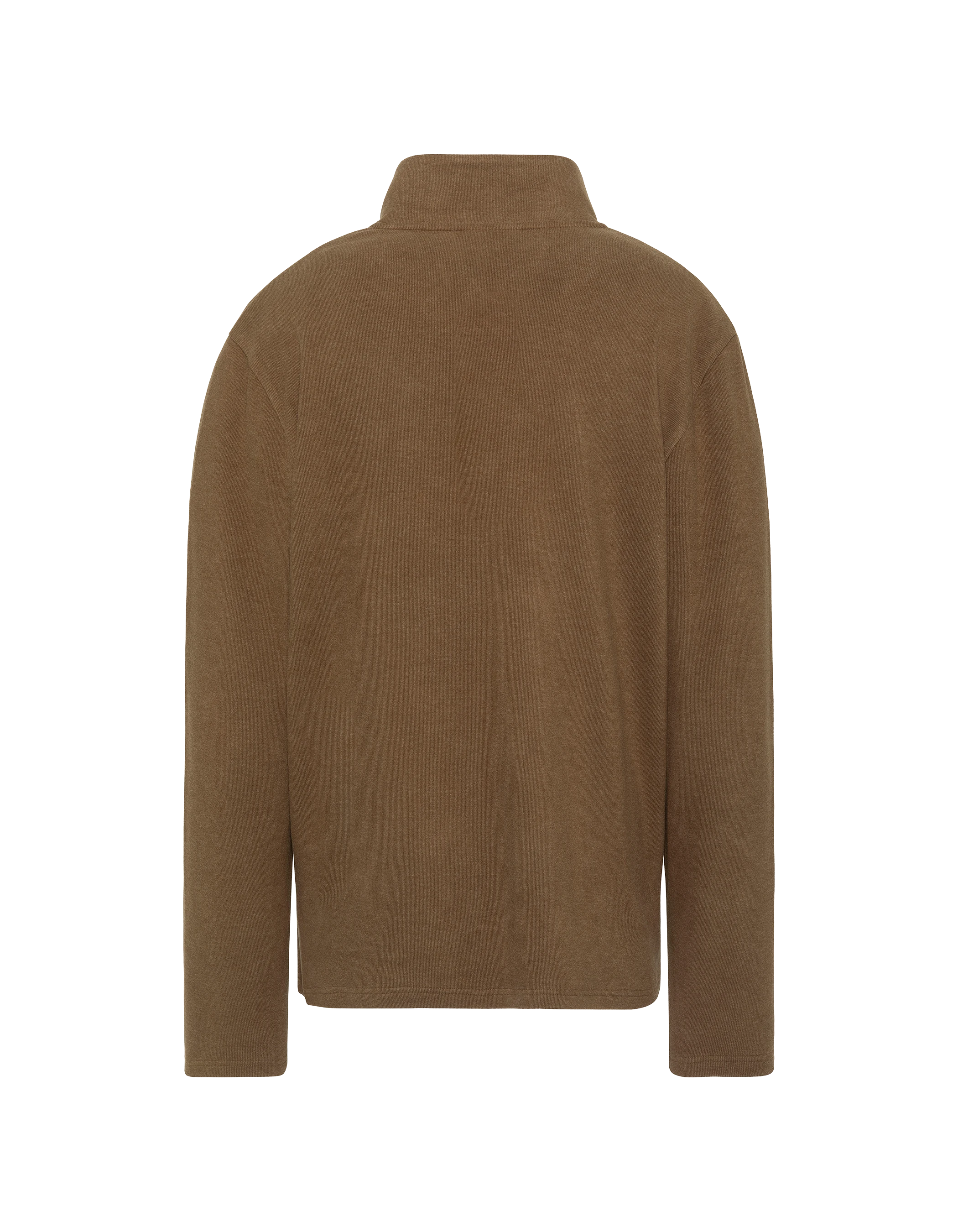 Cardigan essentiel zippé taupe-2