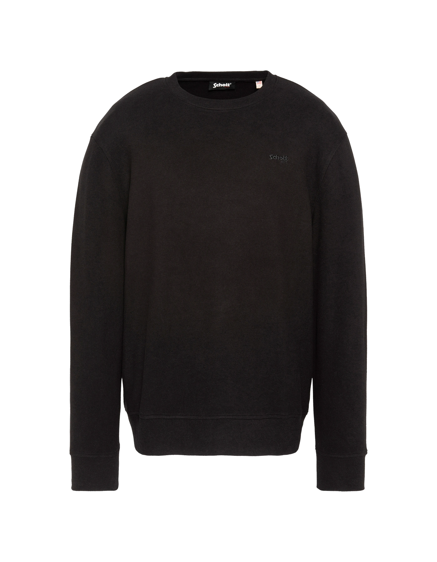 Maglione girocollo nero essenziale