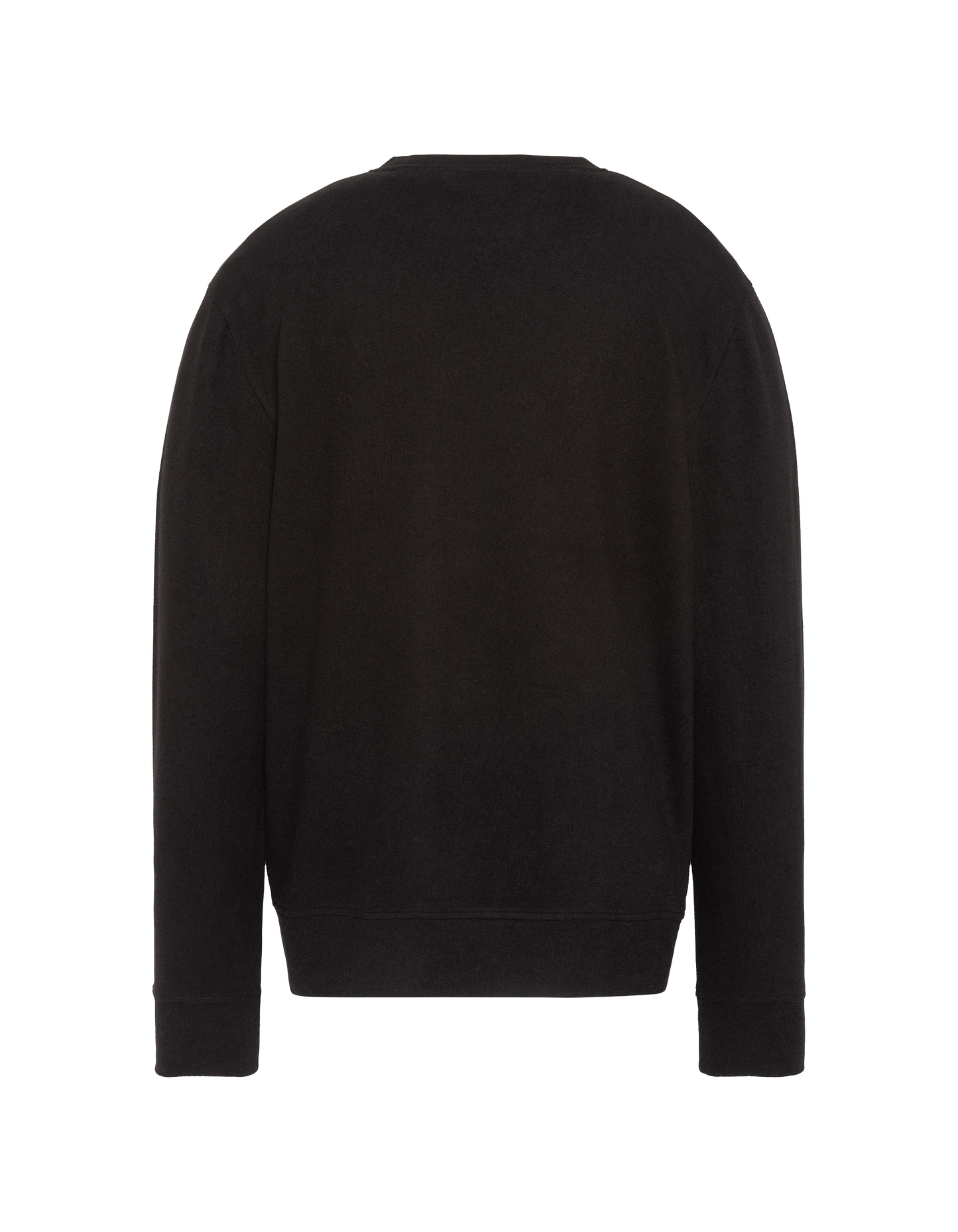 Maglione girocollo nero essenziale