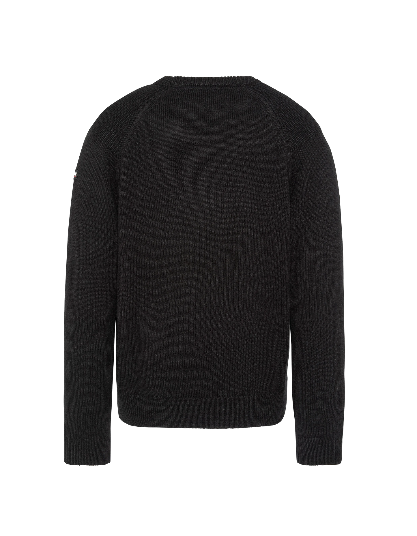Pull col rond noir