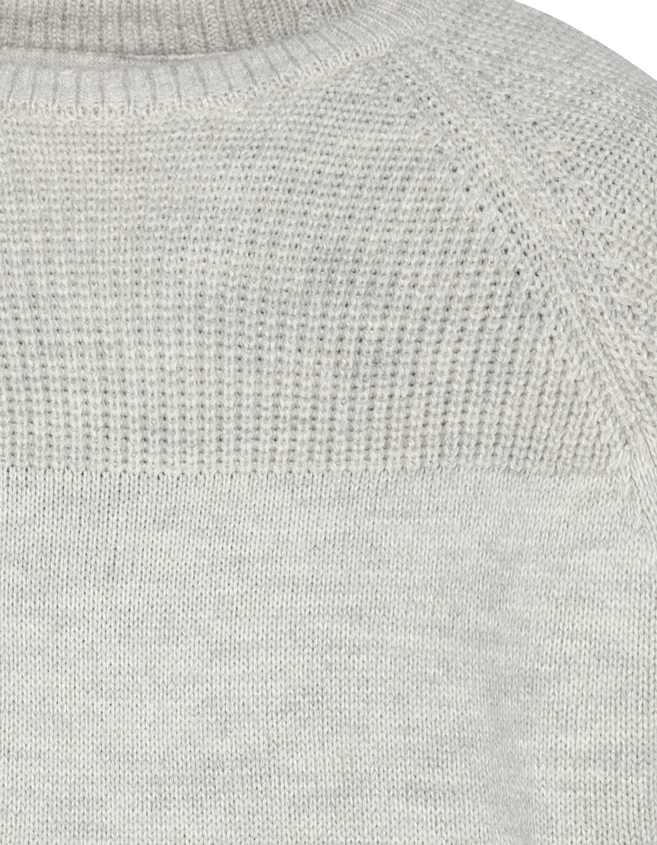 Pull col rond gris chiné-4