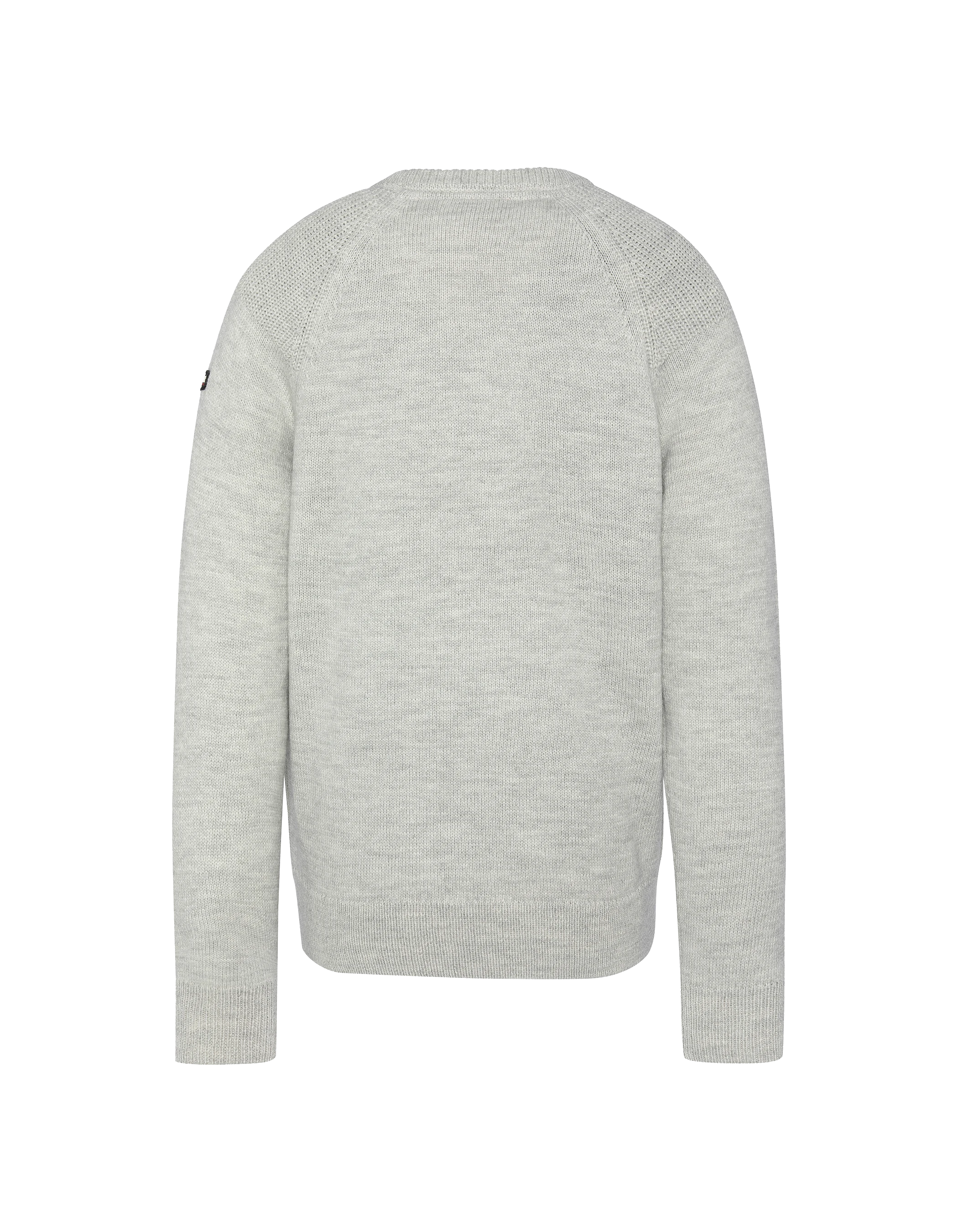 Pull col rond gris chiné-2